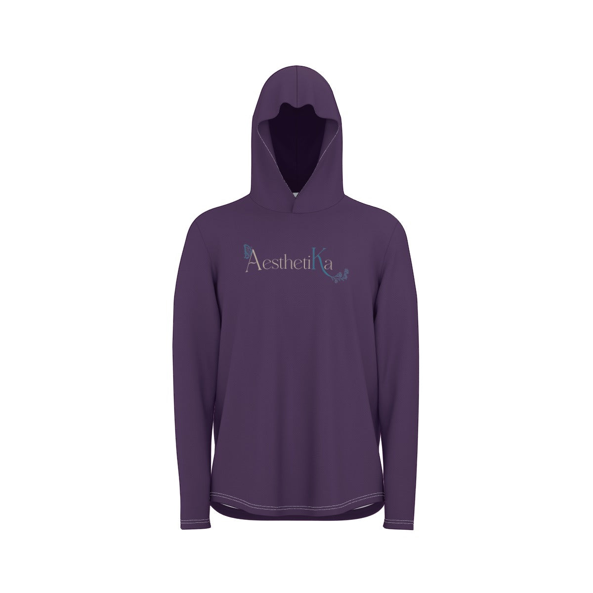 All-Over Print Unisex Sunscreen Sports Hoodie With Thumb Holes "Aesthetika"