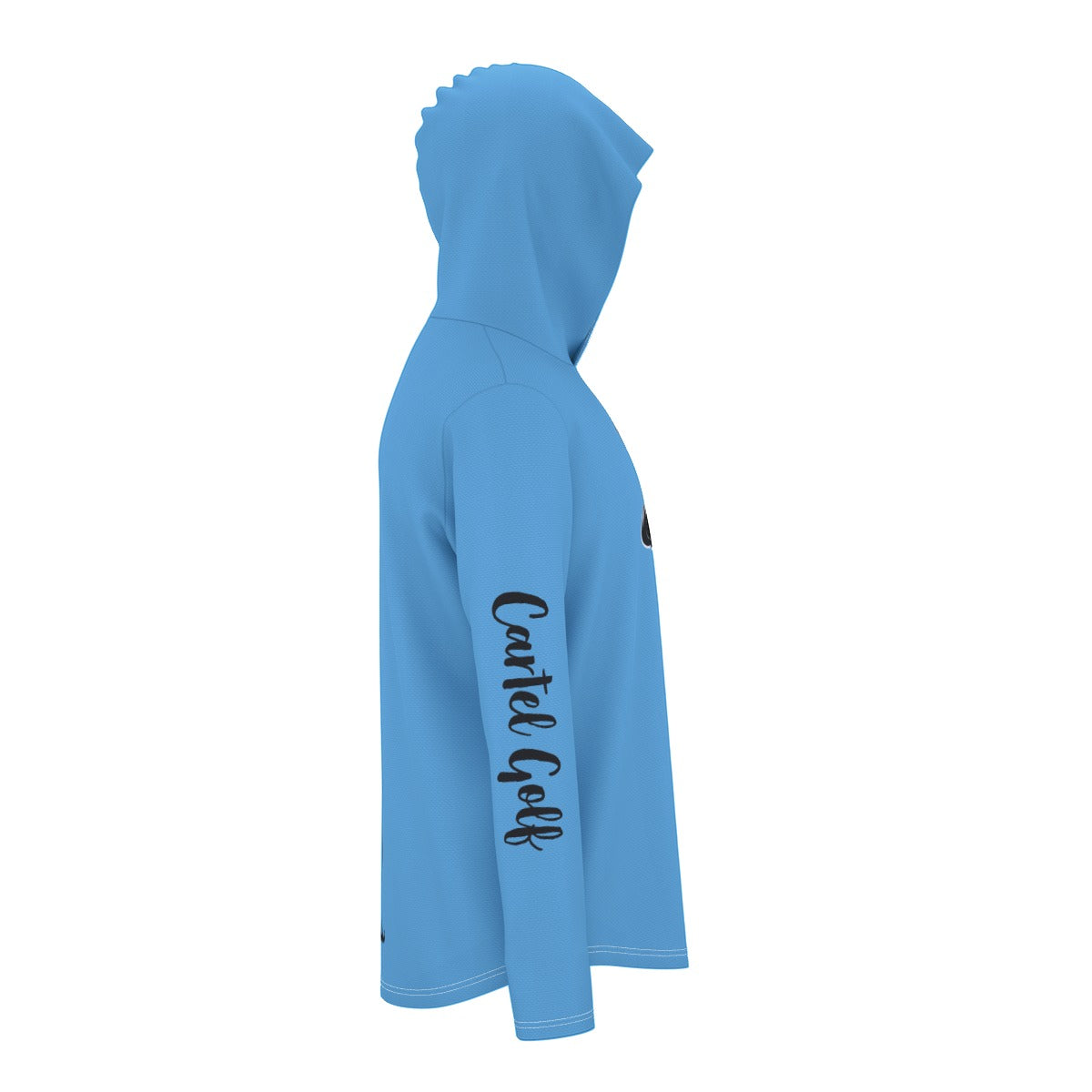 "No Shave November" All-Over Print Men's Sunscreen  Sports Hoodie With Thumb Holes