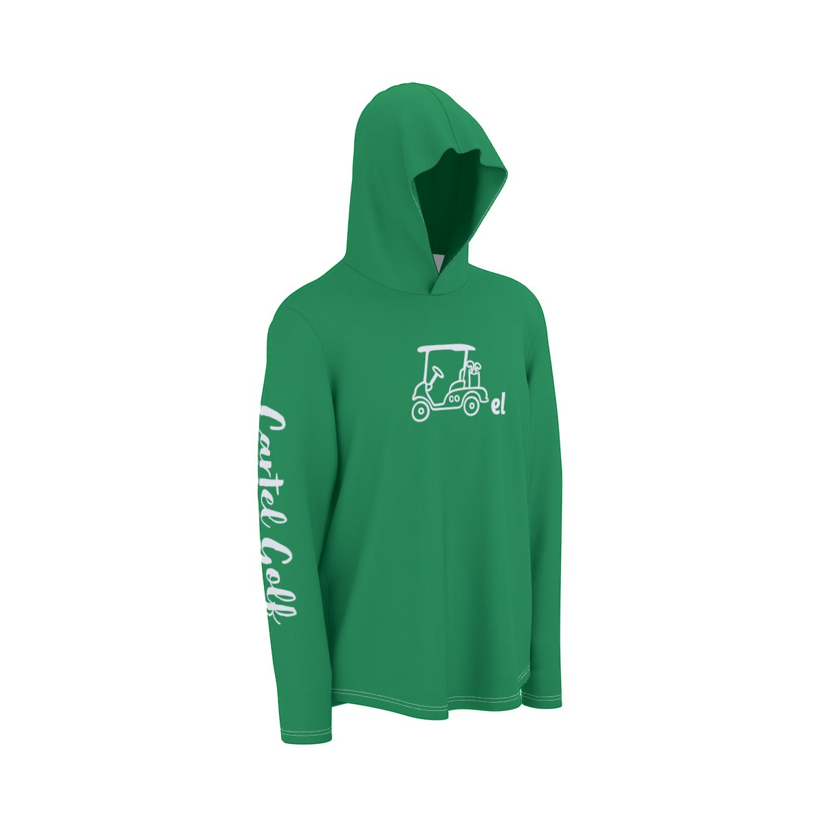 Cartel Golf Green All-Over Print Unisex Sunscreen  Sports Hoodie With Thumb Holes