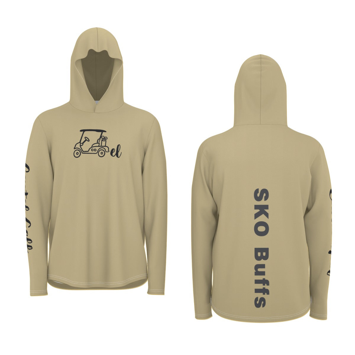 Cartel Golf "SKO Buffs" All-Over Print Men's Sunscreen  Sports Hoodie With Thumb Holes