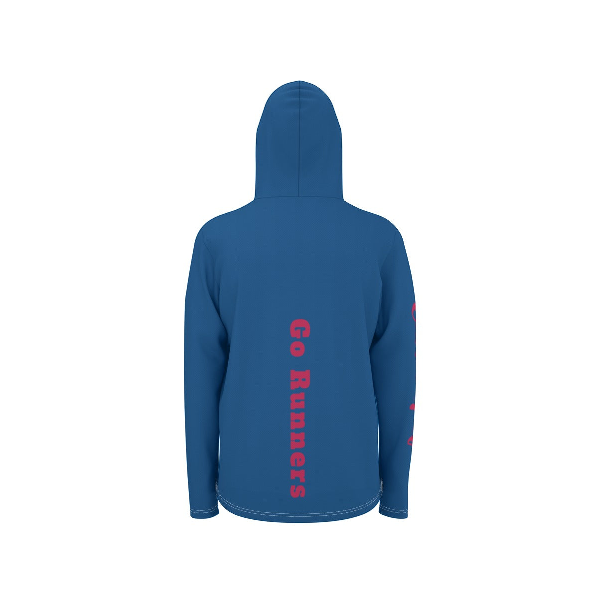 "Go Runners" All-Over Print Men's Sunscreen  Sports Hoodie With Thumb Holes