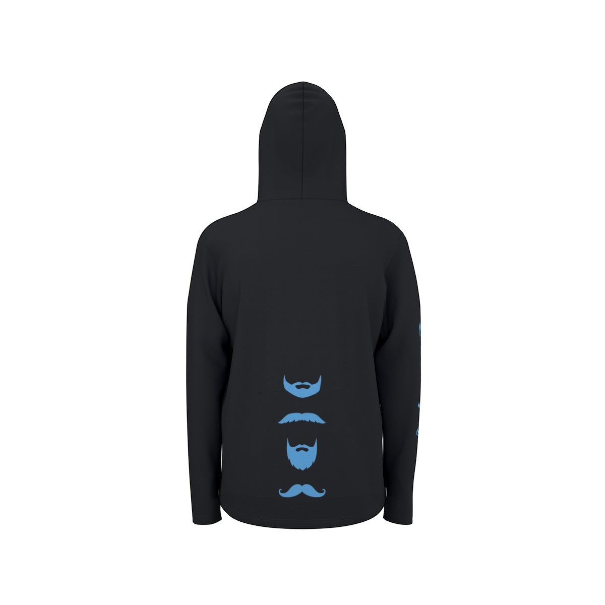 "No Shave November" All-Over Print Men's Sunscreen  Sports Hoodie With Thumb Holes