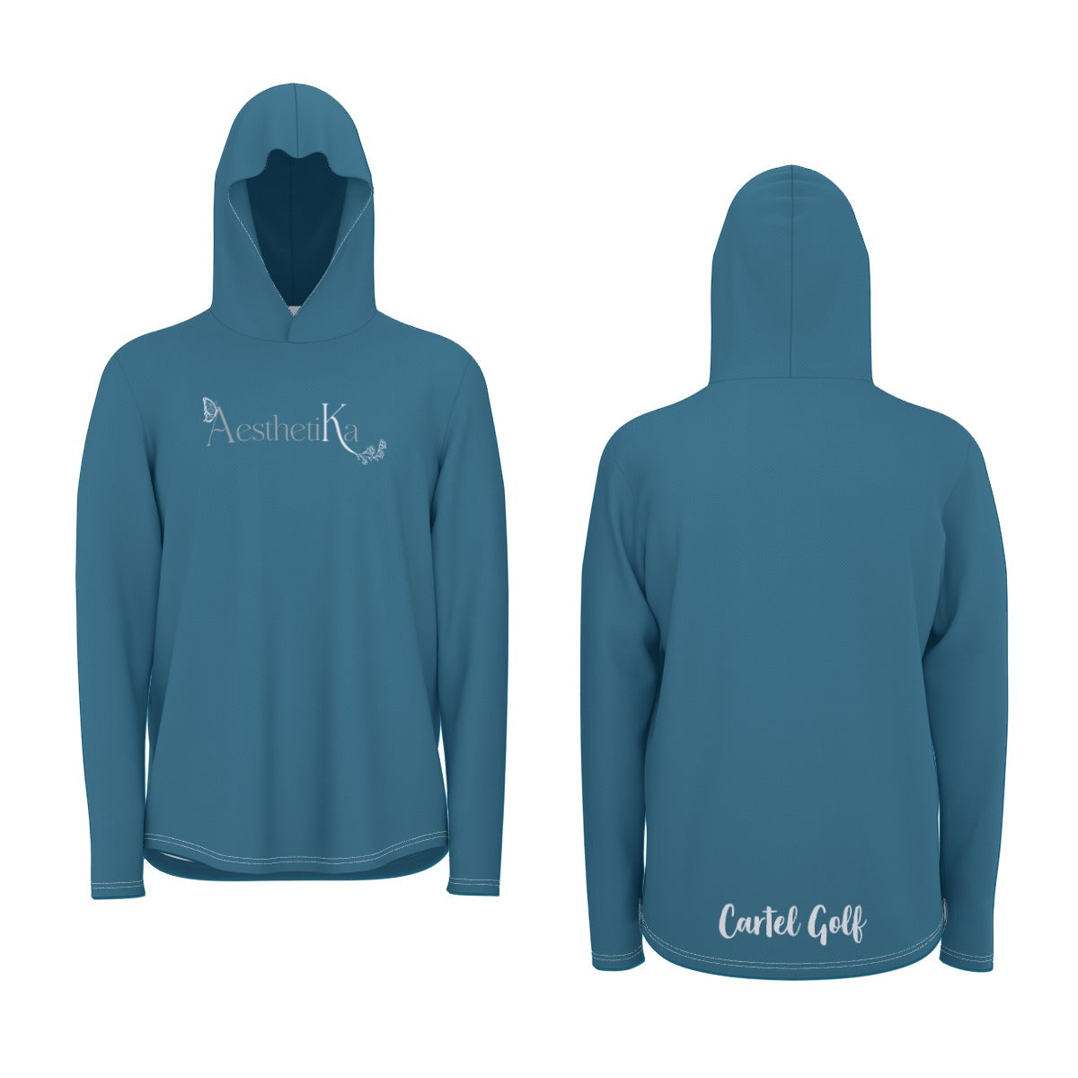 All-Over Print Unisex Sunscreen Sports Hoodie With Thumb Holes "Aesthetika"