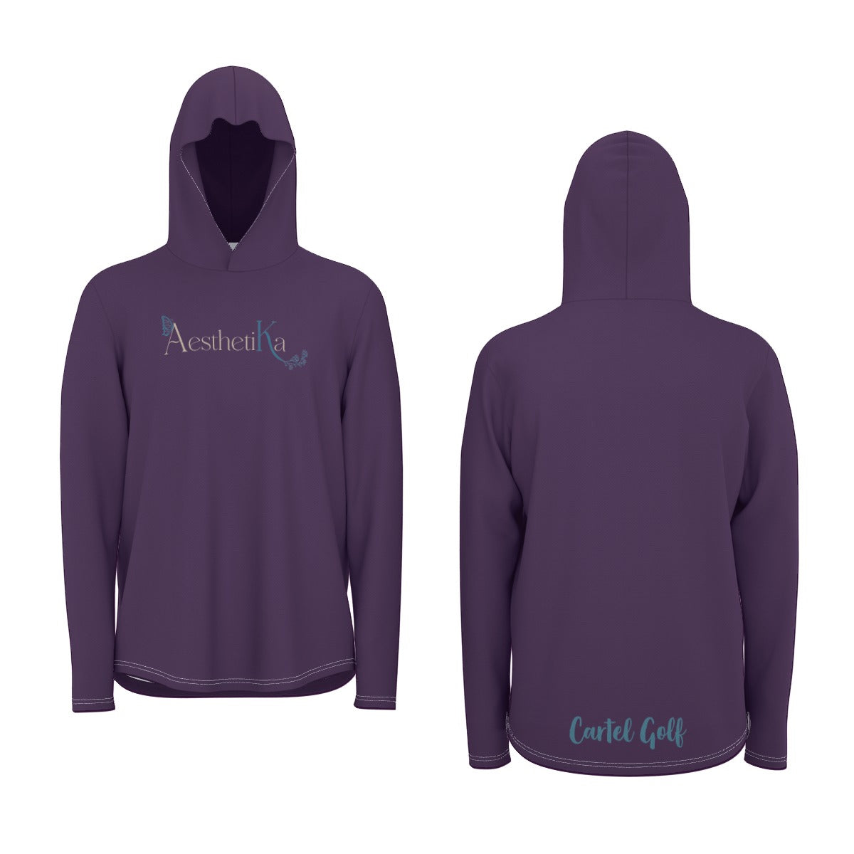 All-Over Print Unisex Sunscreen Sports Hoodie With Thumb Holes "Aesthetika"