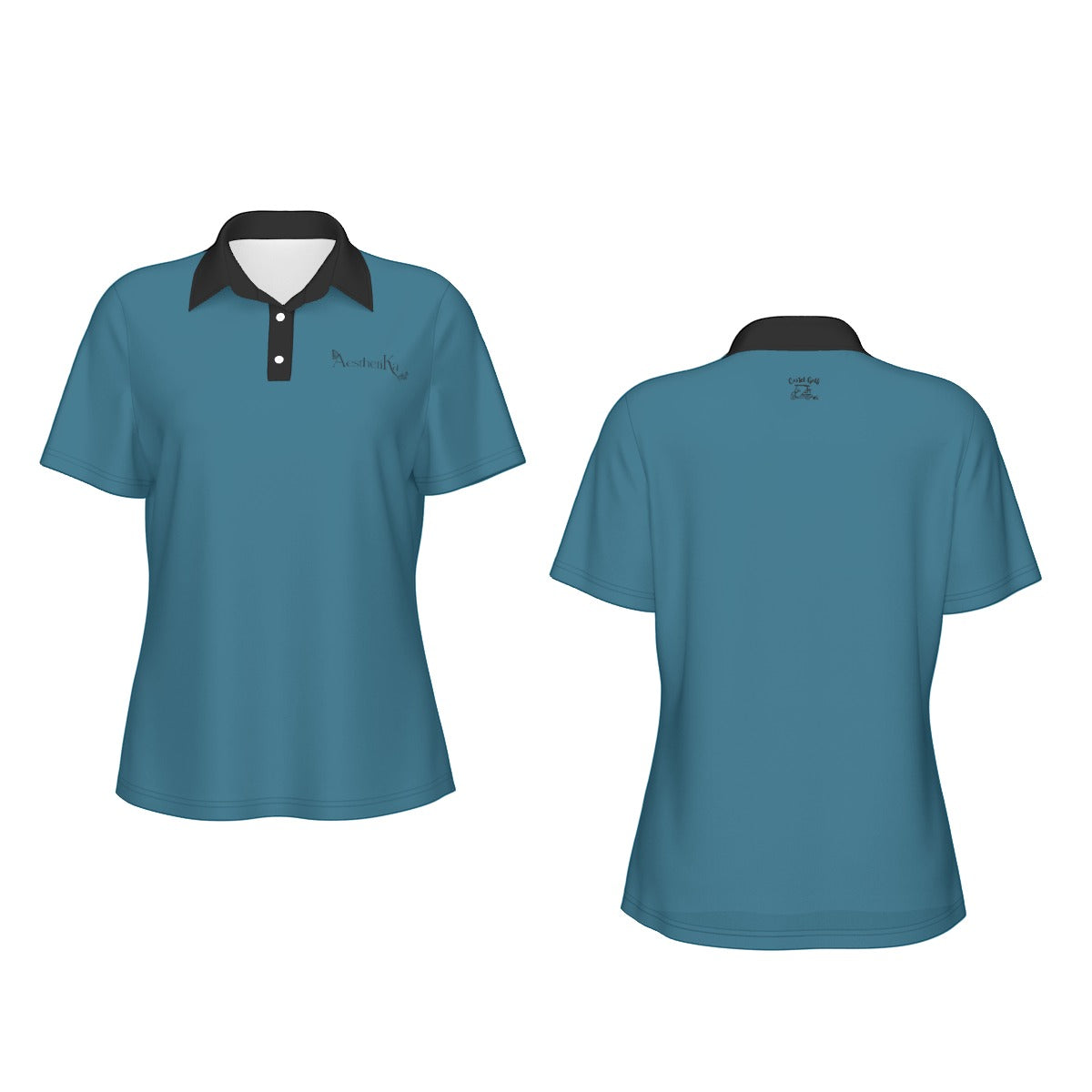 All-Over Print Women's Sports Polo Shirt "Aesthetika"