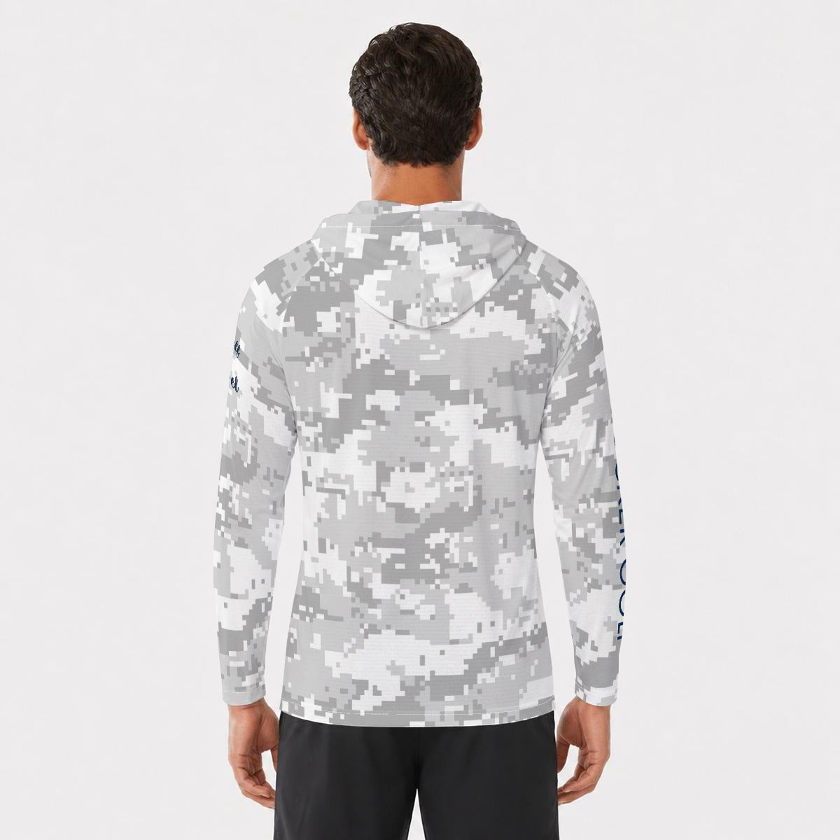 All-Over Print Men's Sun Performance Hooded Shirt "HARDROCKER GOLF" Camo
