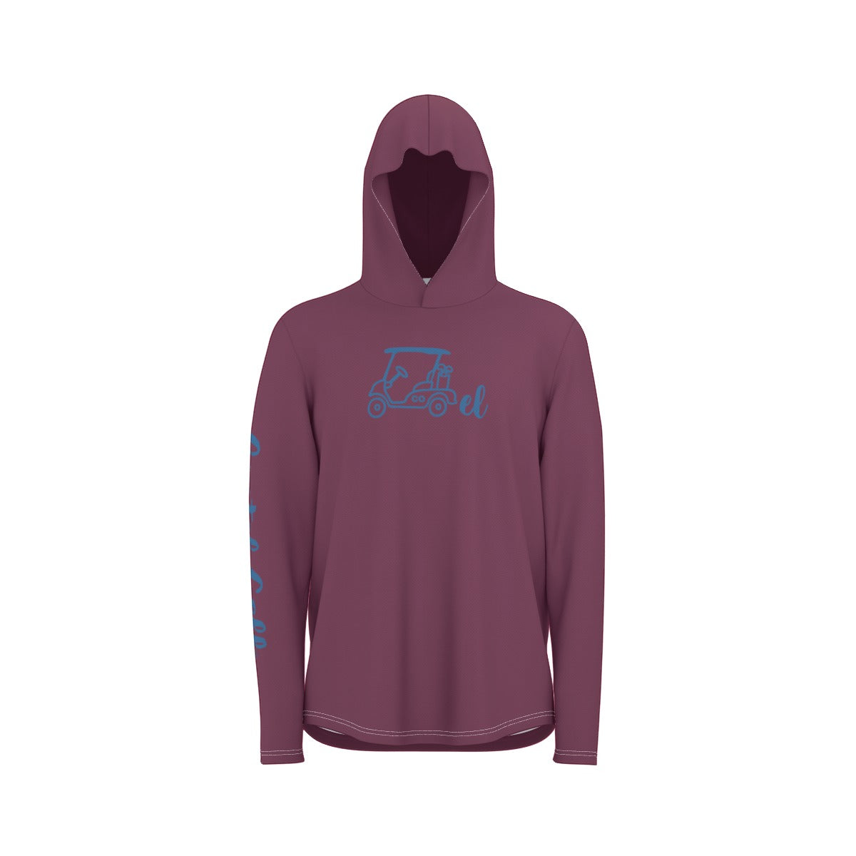 Cartel Golf "Go Avs" All-Over Print Men's Sunscreen  Sports Hoodie With Thumb Holes