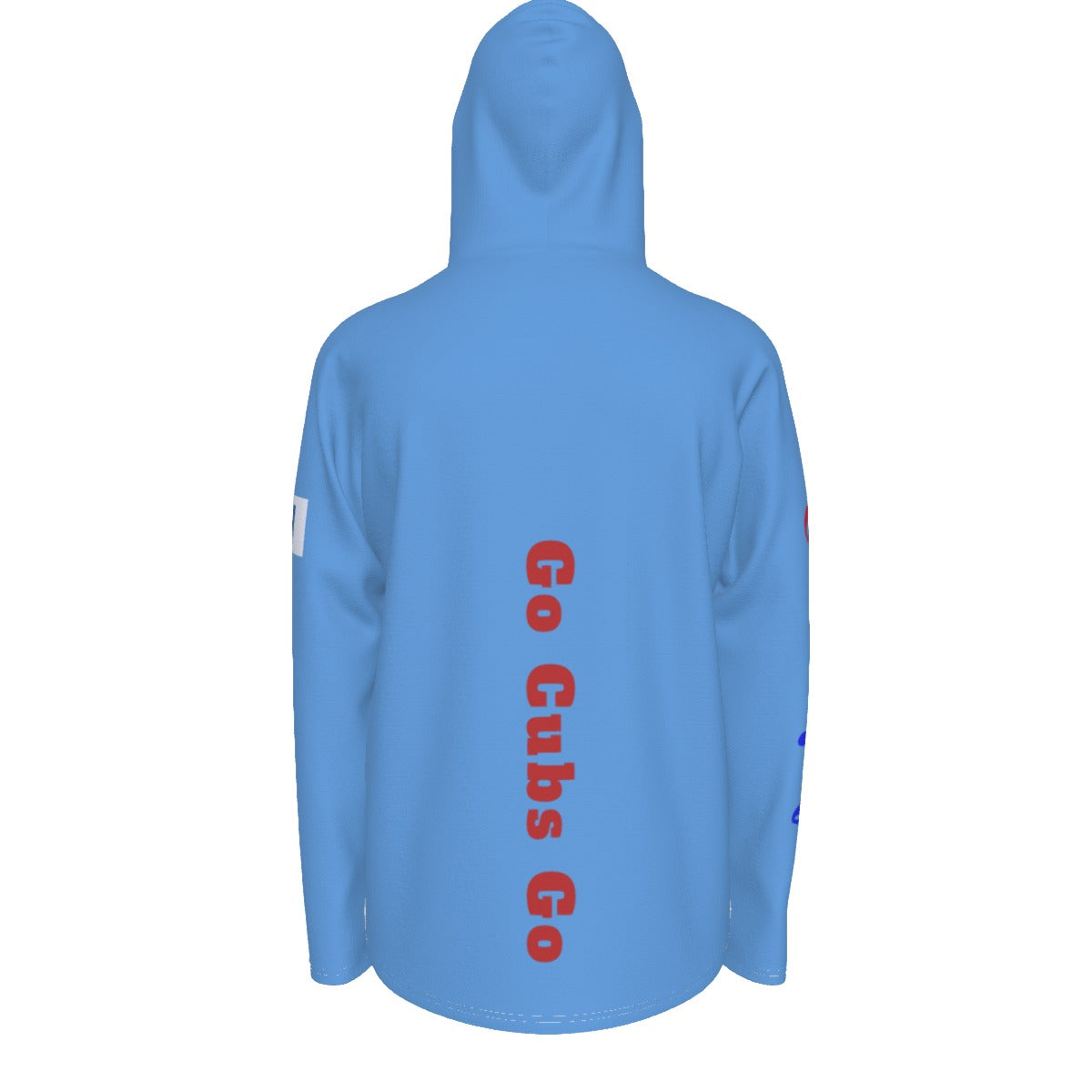 All-Over Print Men's Sunscreen  Sports Hoodie "Go Cubs Go"