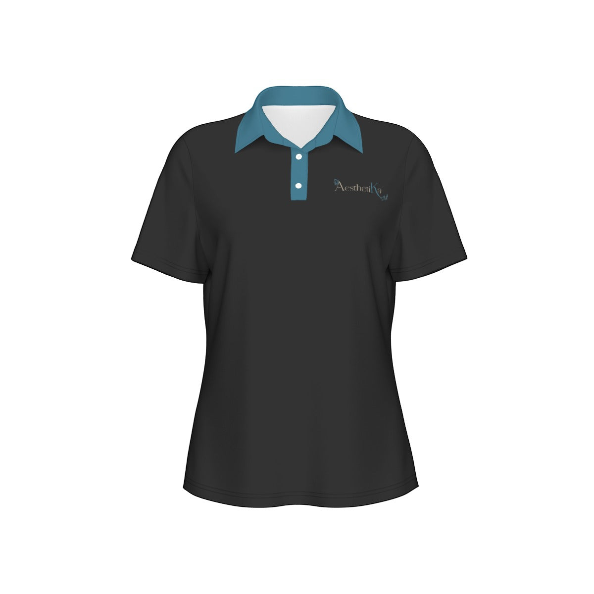 All-Over Print Women's Sports Polo Shirt "Aesthetika"