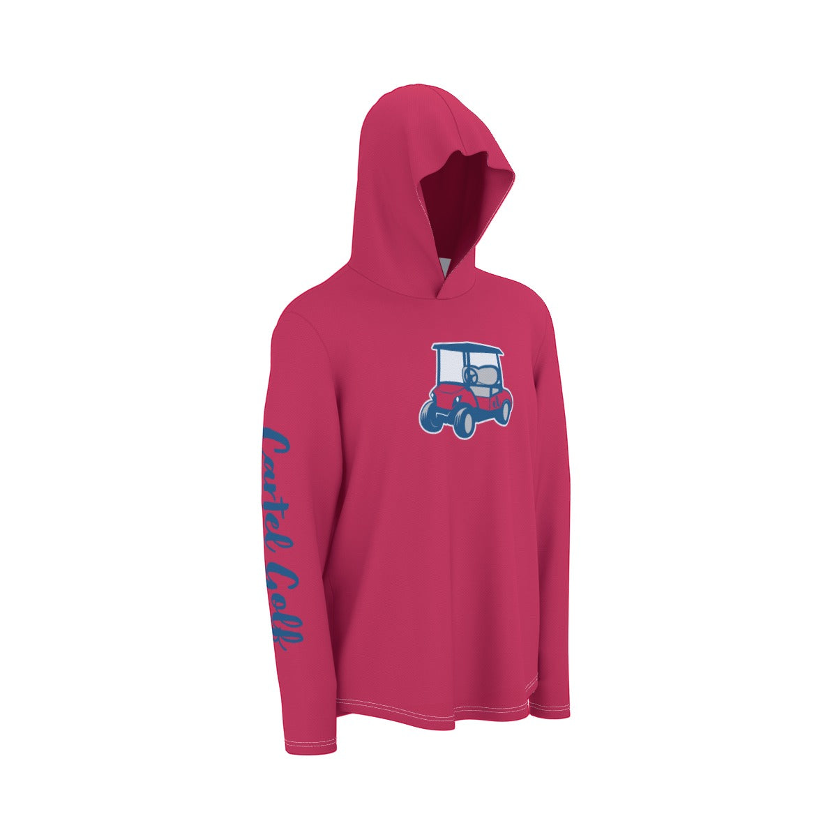 "Go Runners" All-Over Print Men's Sunscreen  Sports Hoodie With Thumb Holes