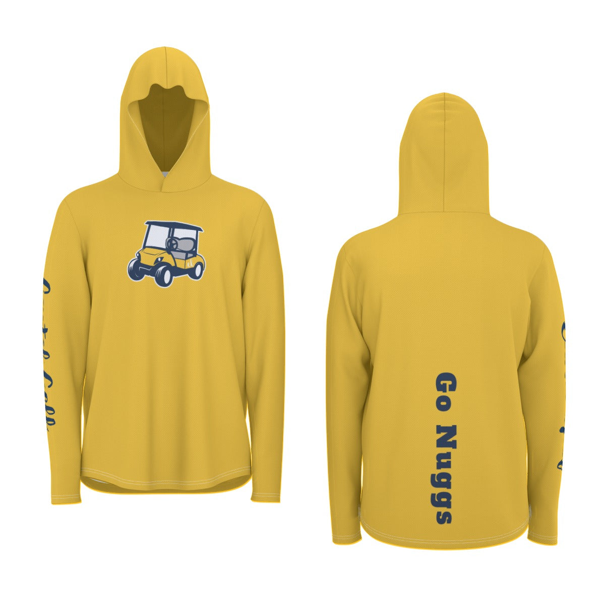 "Go Nuggs" All-Over Print Men's Sunscreen  Sports Hoodie With Thumb Holes