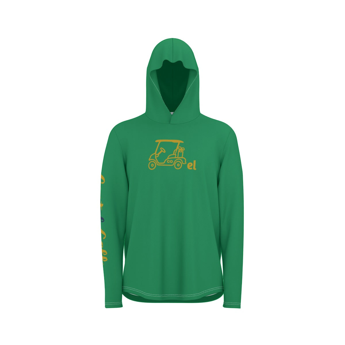 Cartel Golf "Go Irish" All-Over Print Men's Sunscreen  Sports Hoodie With Thumb Holes
