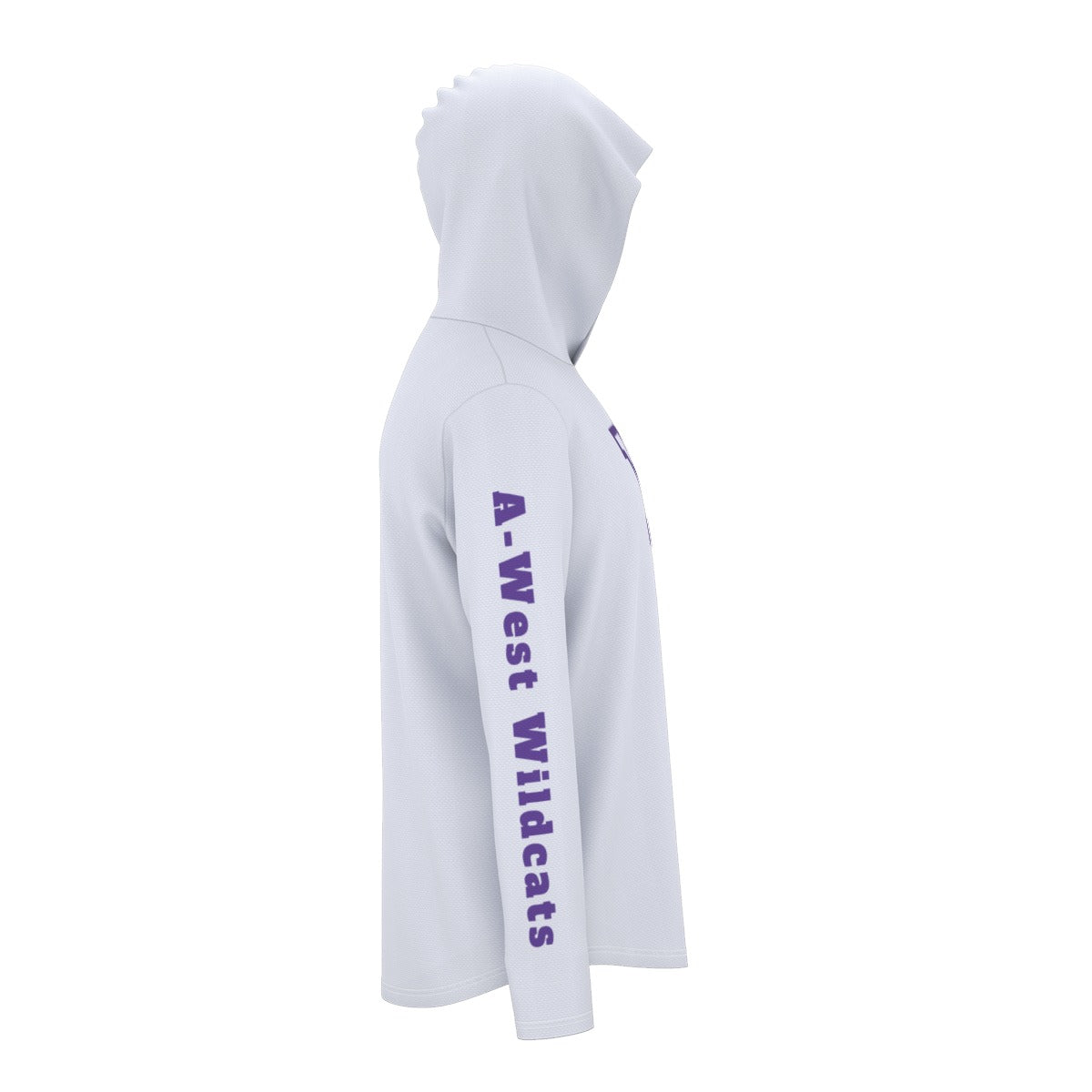"A-West Wildcats" All-Over Print Men's Sunscreen  Sports Hoodie With Thumb Holes