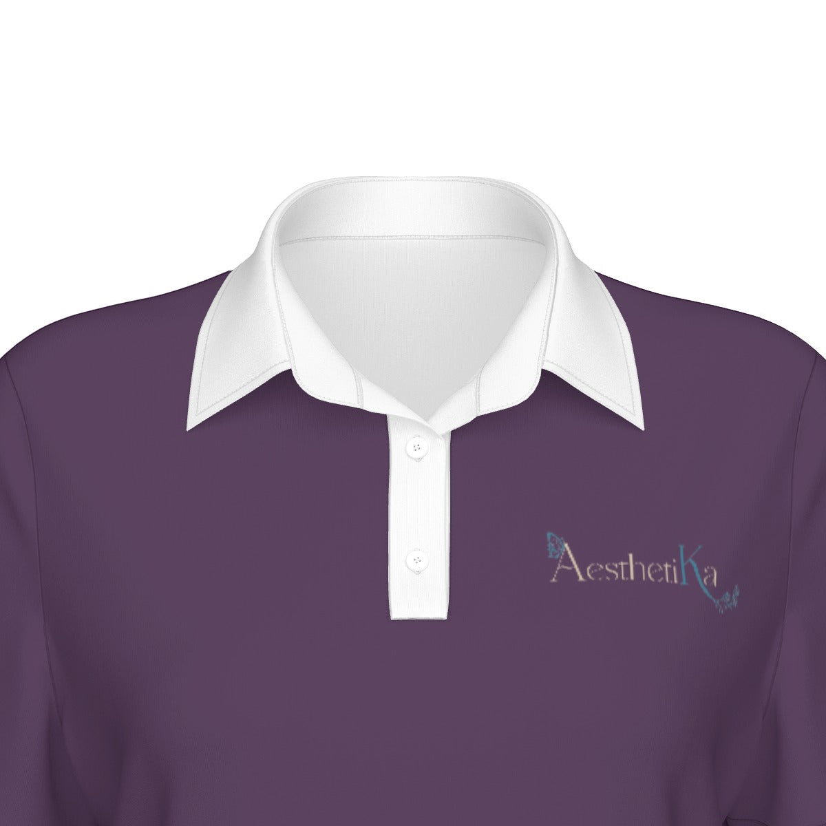All-Over Print Women's Sports Polo Shirt "Aesthetika"