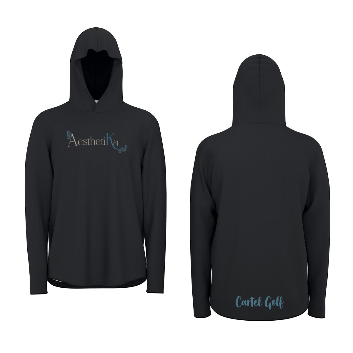 All-Over Print Unisex Sunscreen Sports Hoodie With Thumb Holes "Aesthetika"