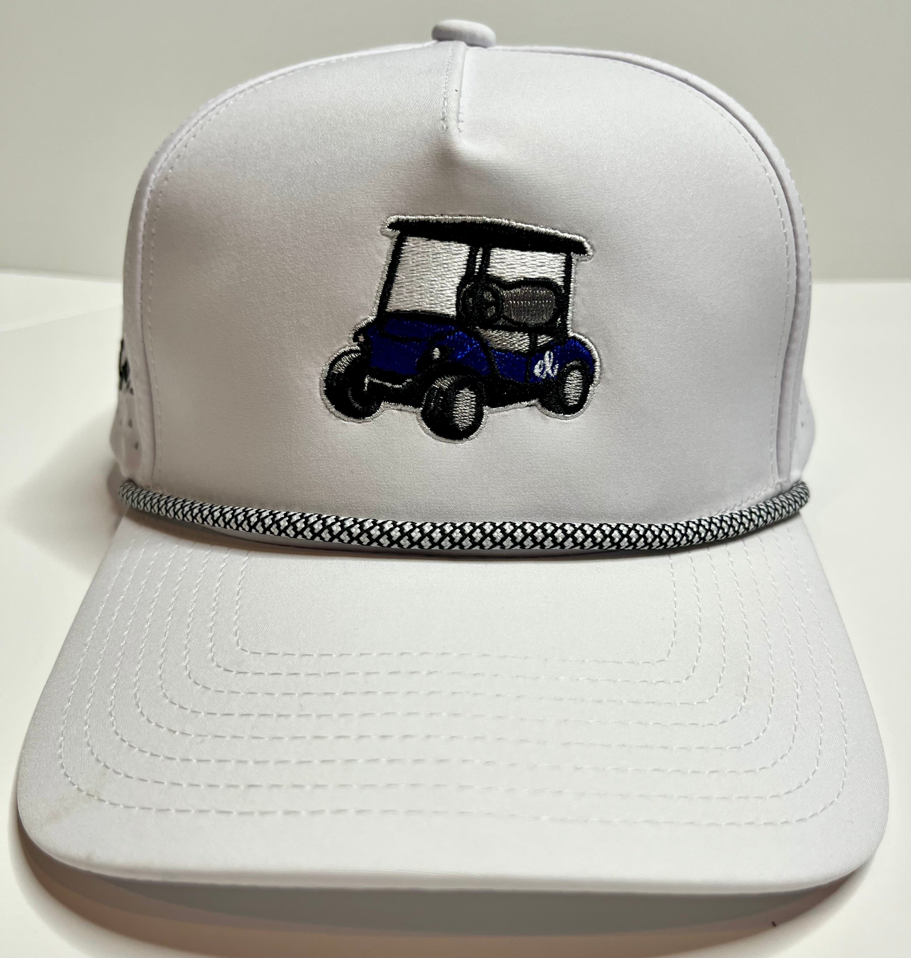 Signature White Polyester Rope Hat
