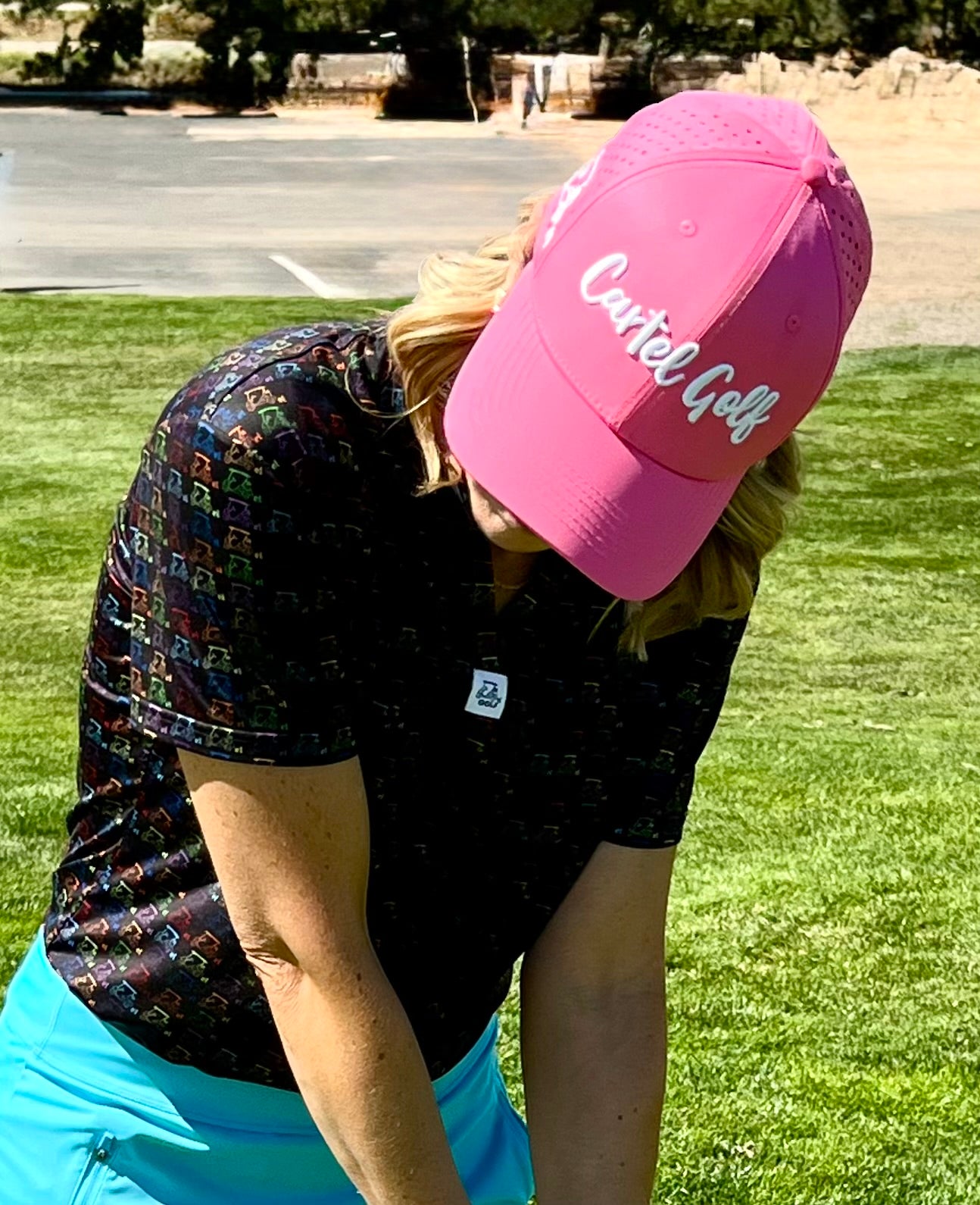 Colorful Black Polo