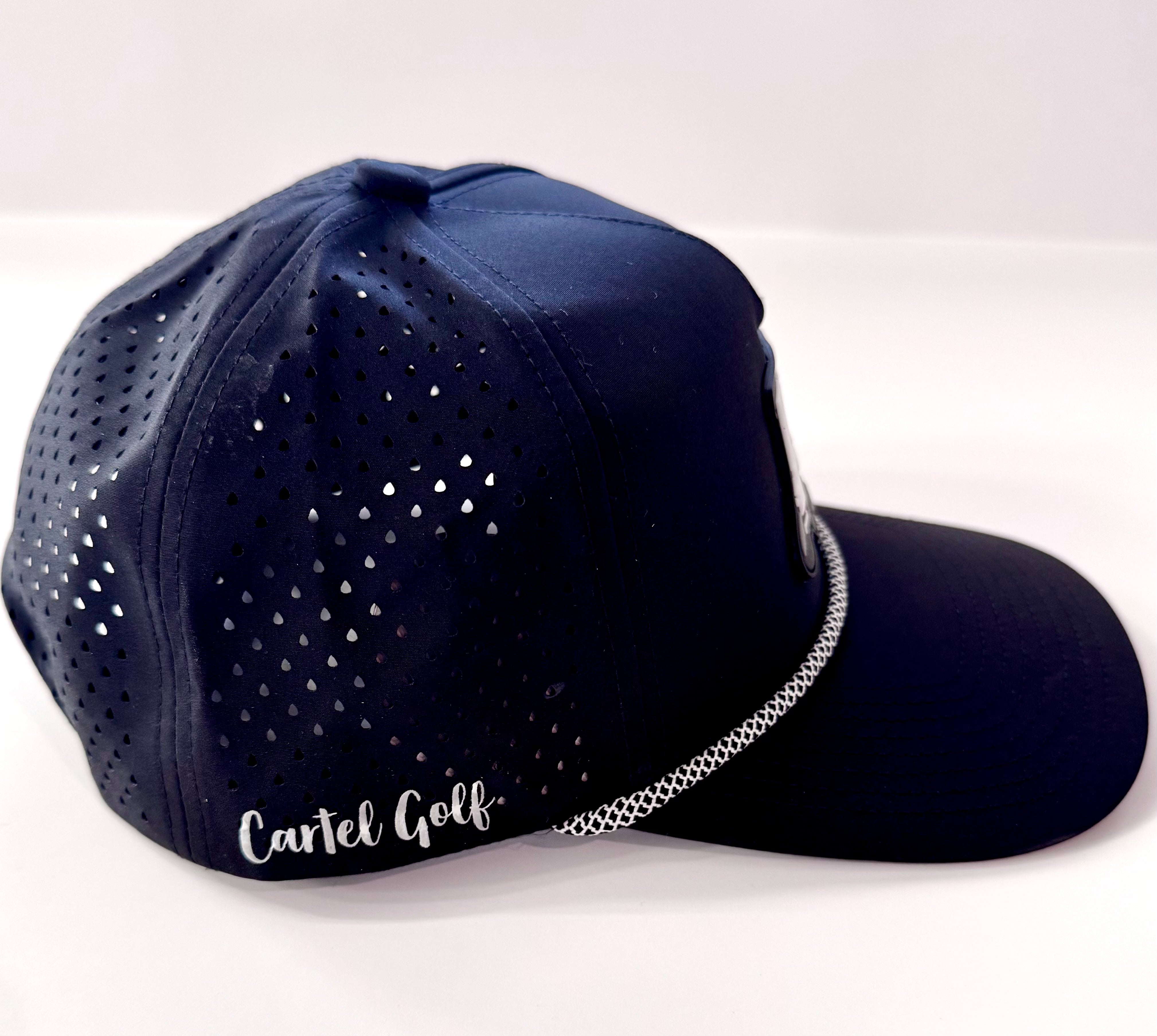 Black Rope Hat w/Rubber Cart