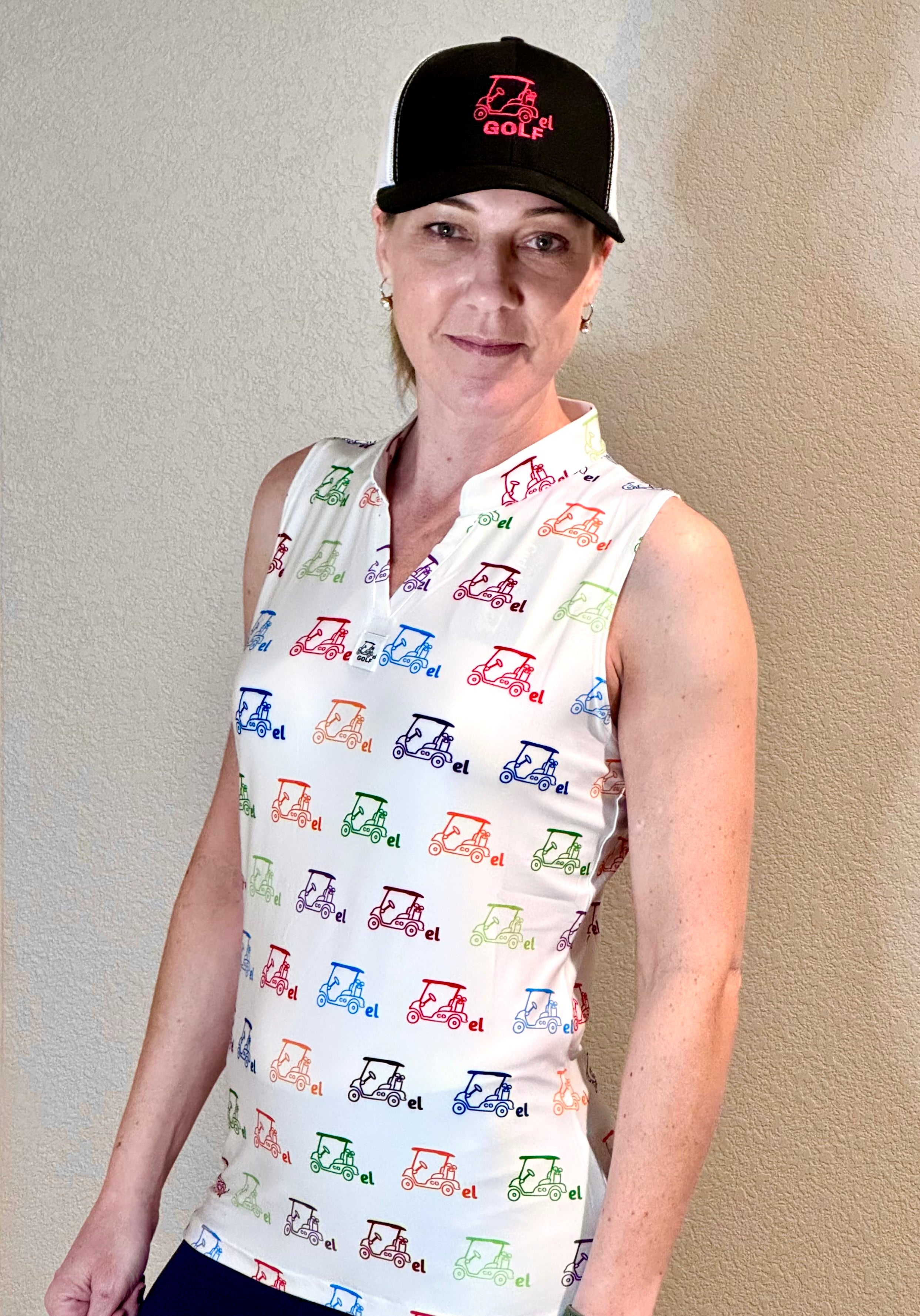 Cartel Golf's Women's Colorful Racerback Polo