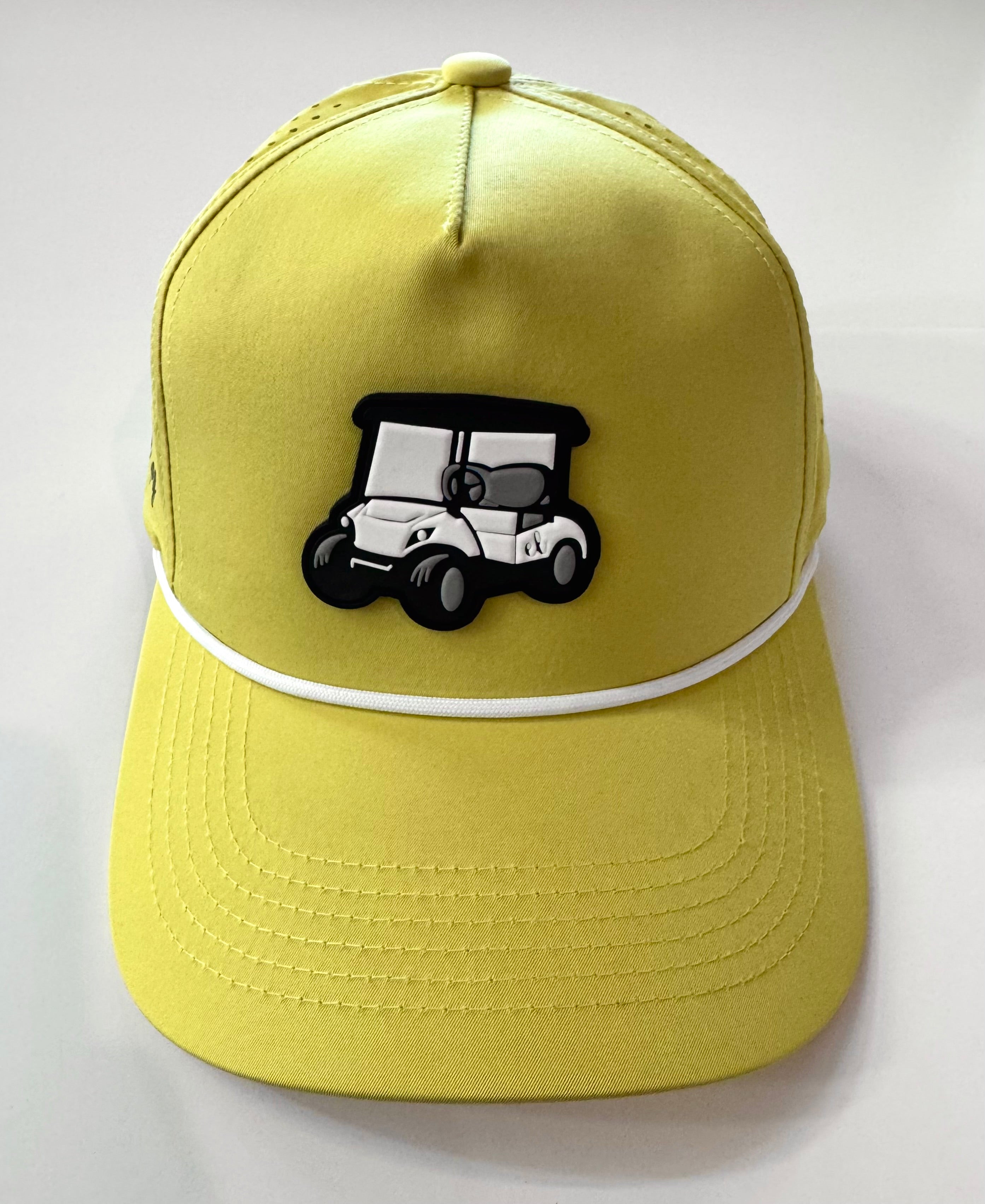 Yellow Rope Hat w/Rubber Cart
