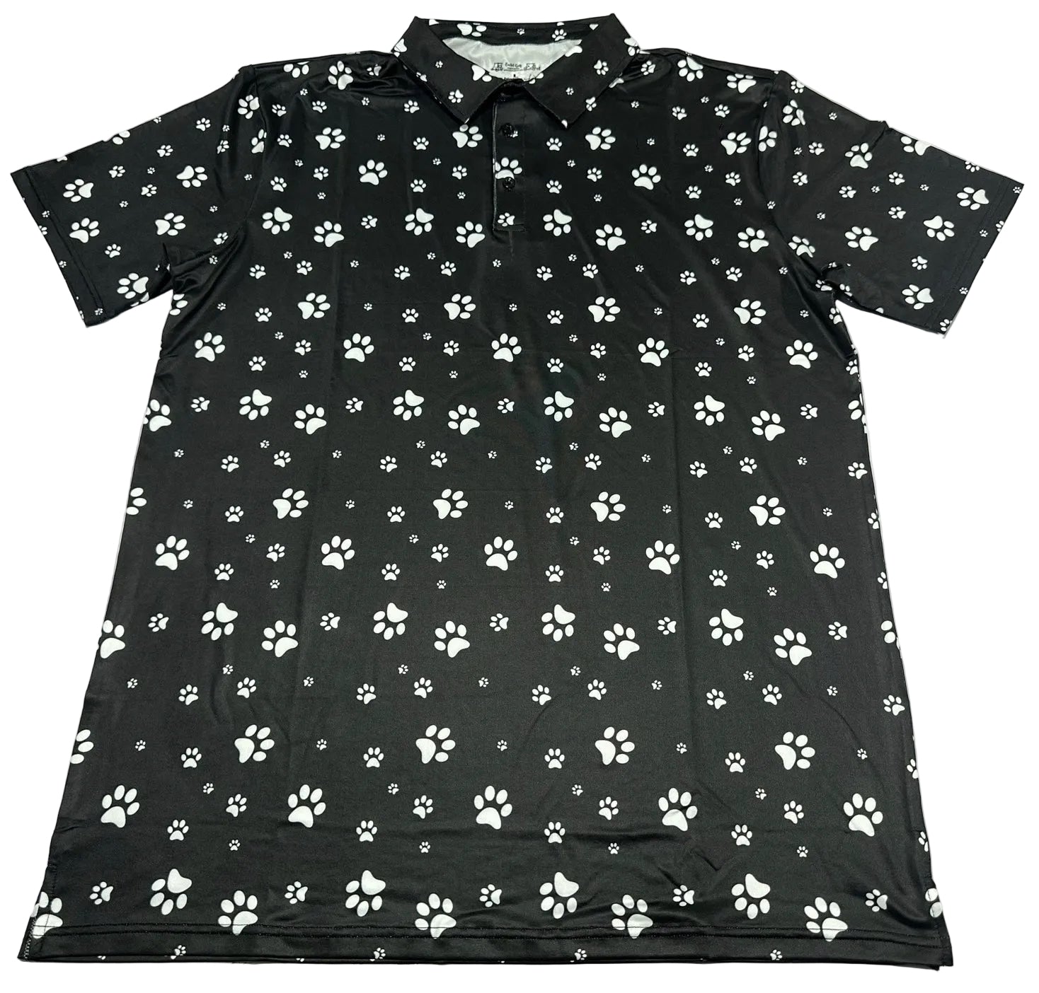 Black "PAWS" Polo
