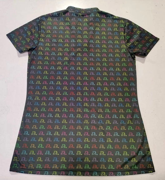 Colorful Black Polo