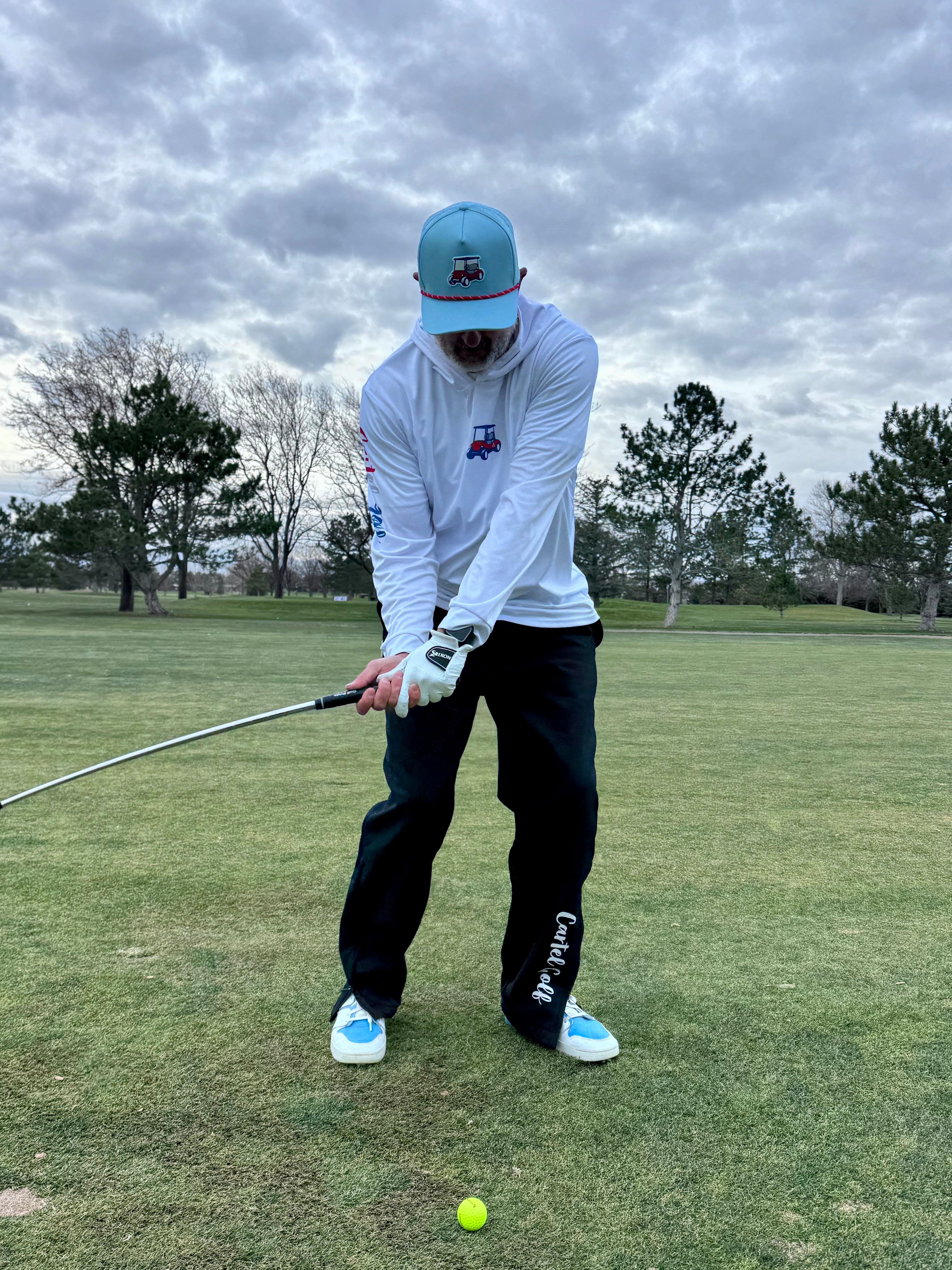 Lightweight Long Sleeve Hooded Shirt "White USA PRIDE"