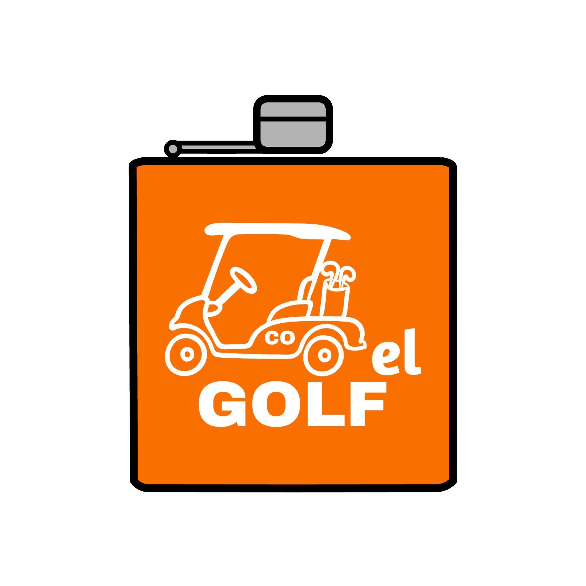 Cartel Golf Stainless Steel Flask, 6oz