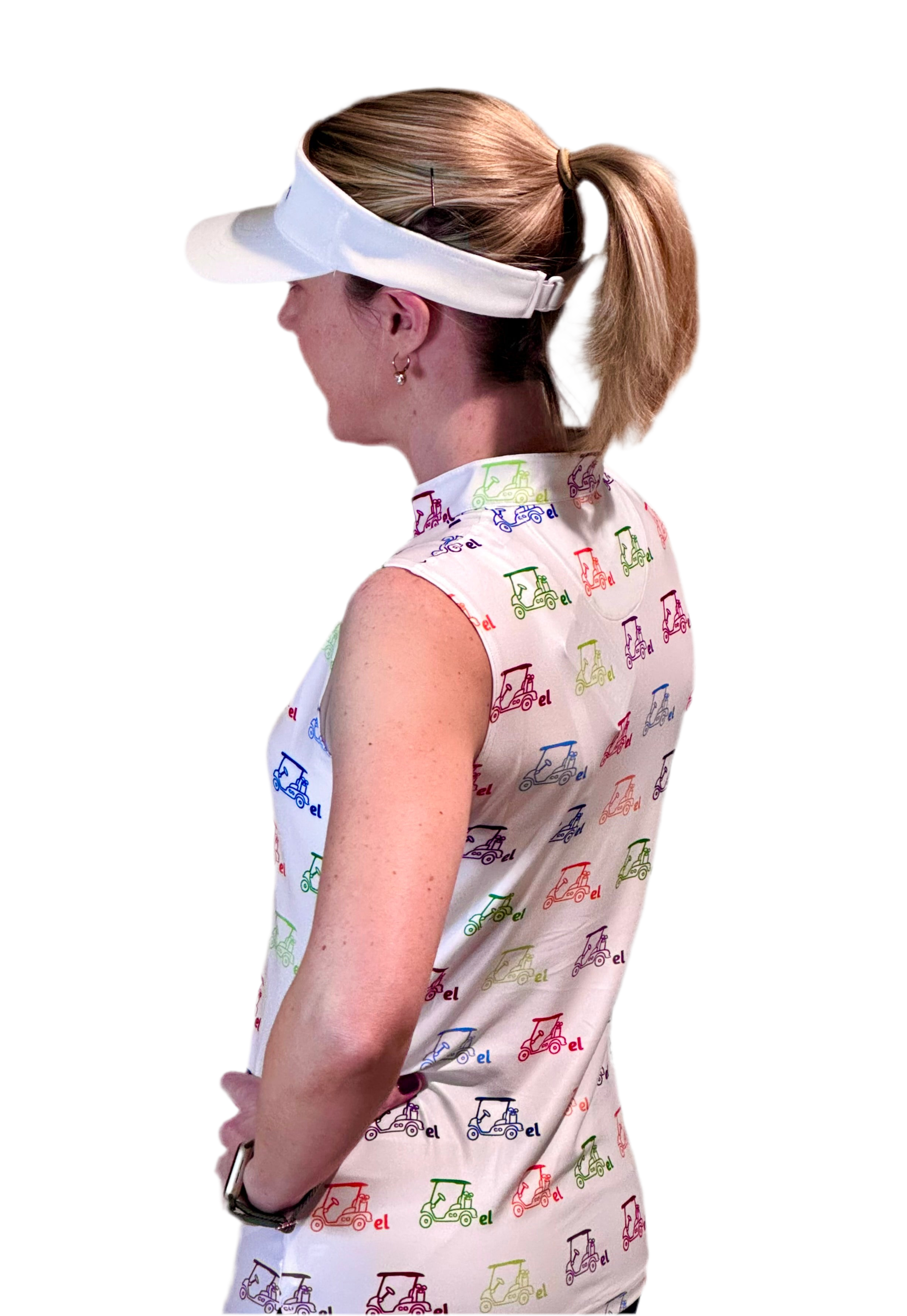 Cartel Golf's Women's Colorful Sleeveless Polo