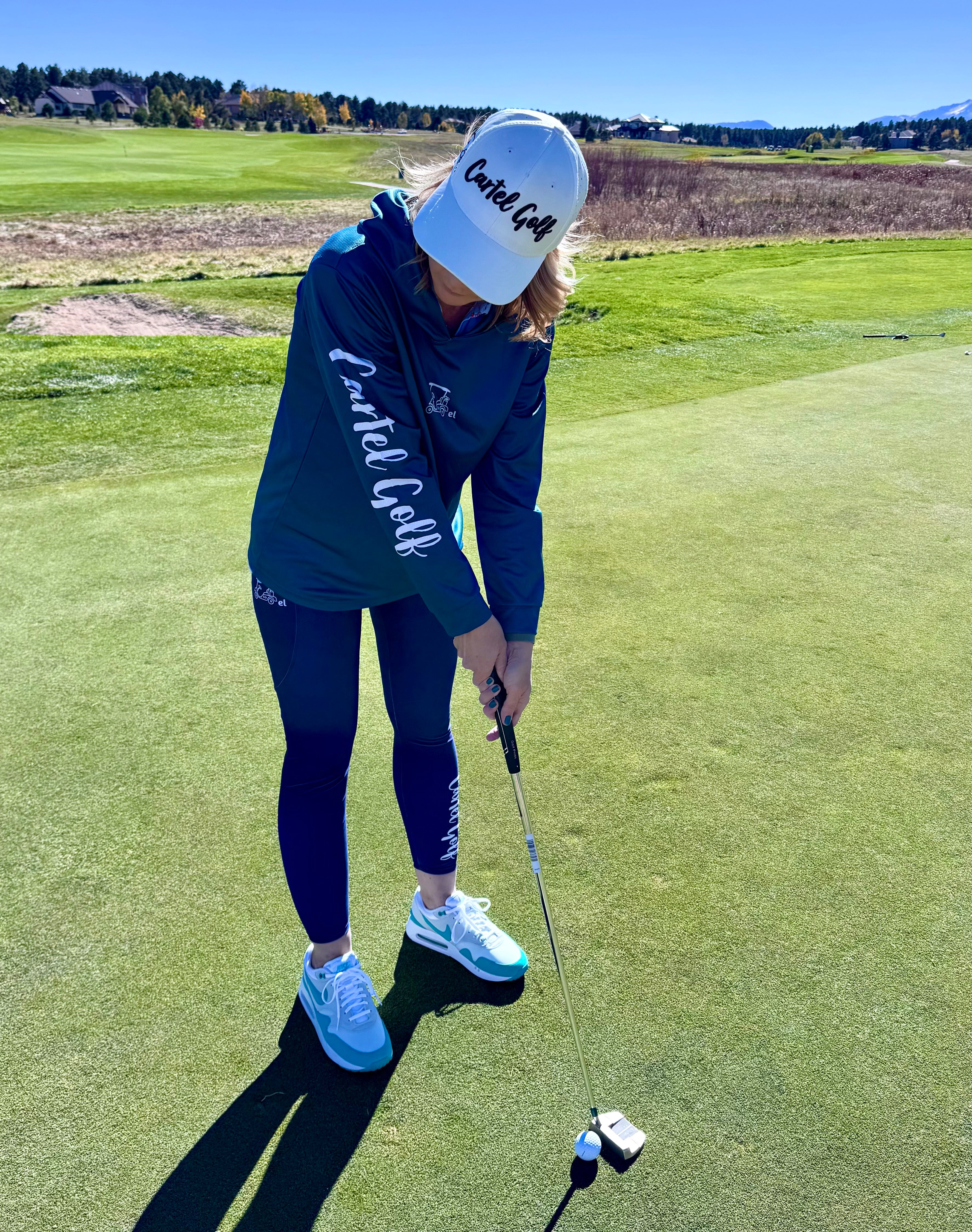 Lightweight Long Sleeve Hooded Shirt "Teal"