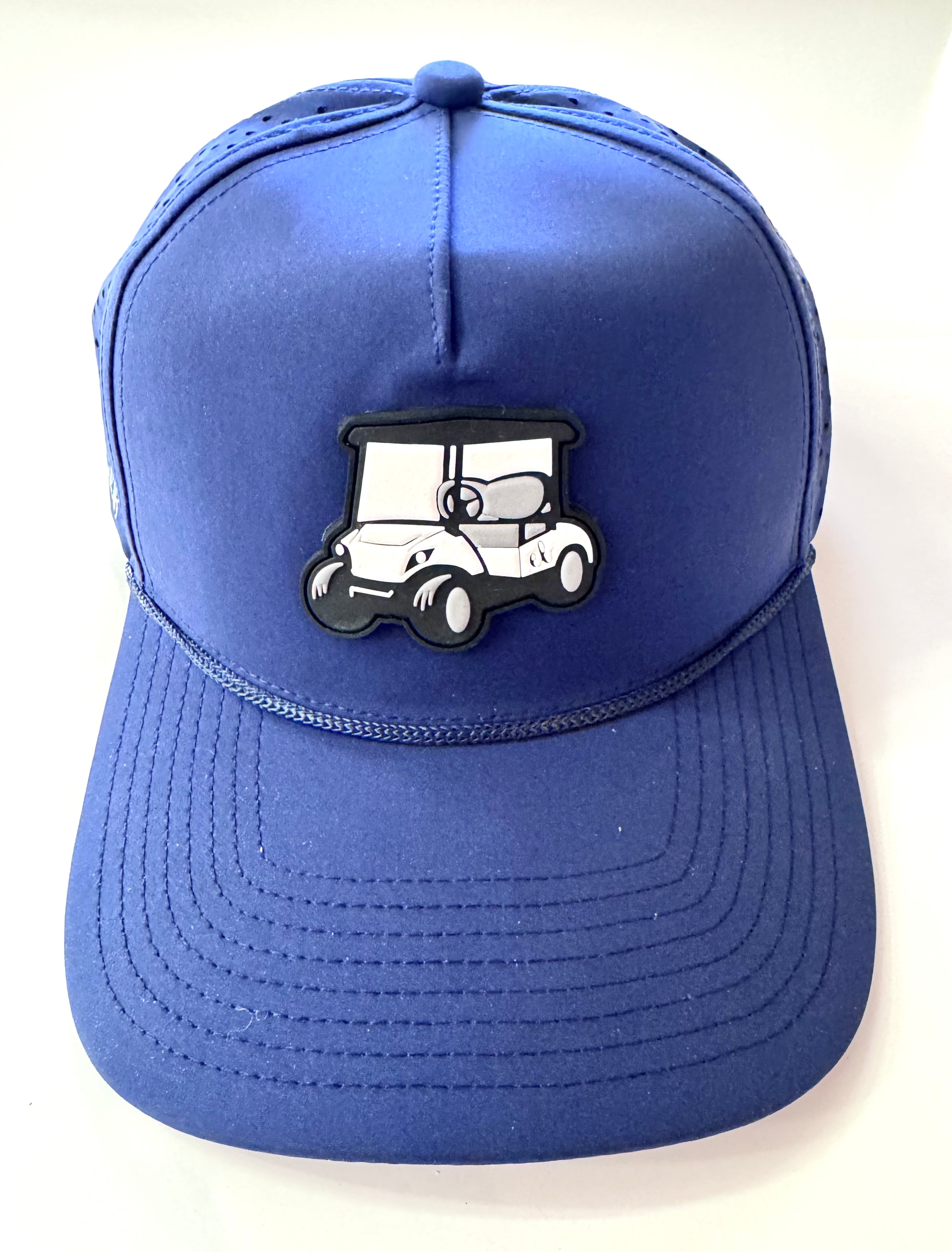 Navy Rope Hat w/Rubber Cart