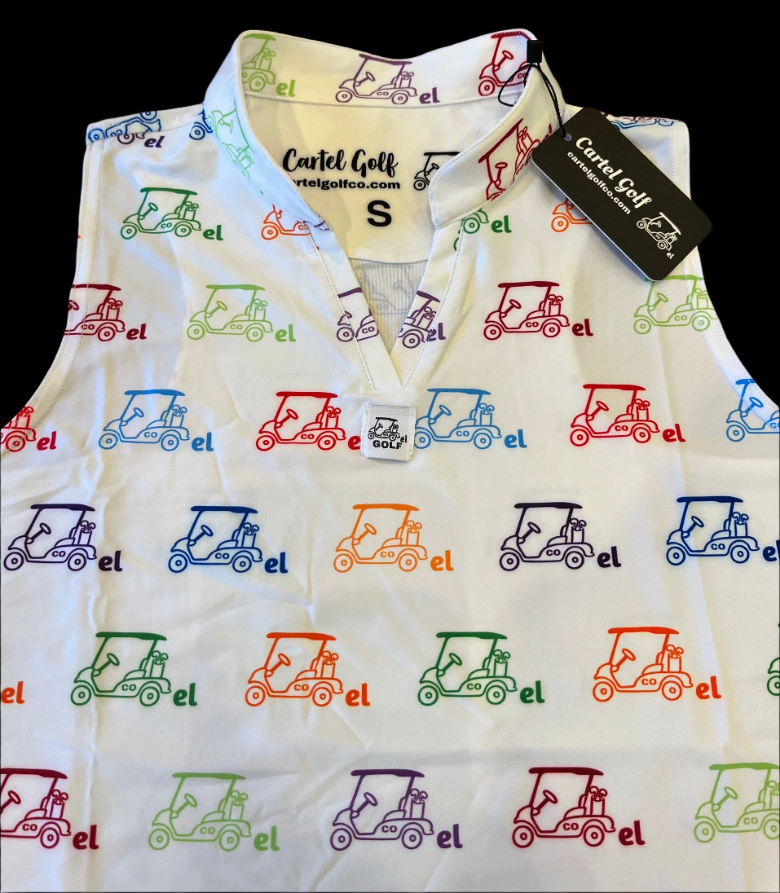 Cartel Golf's Women's Colorful Racerback Polo