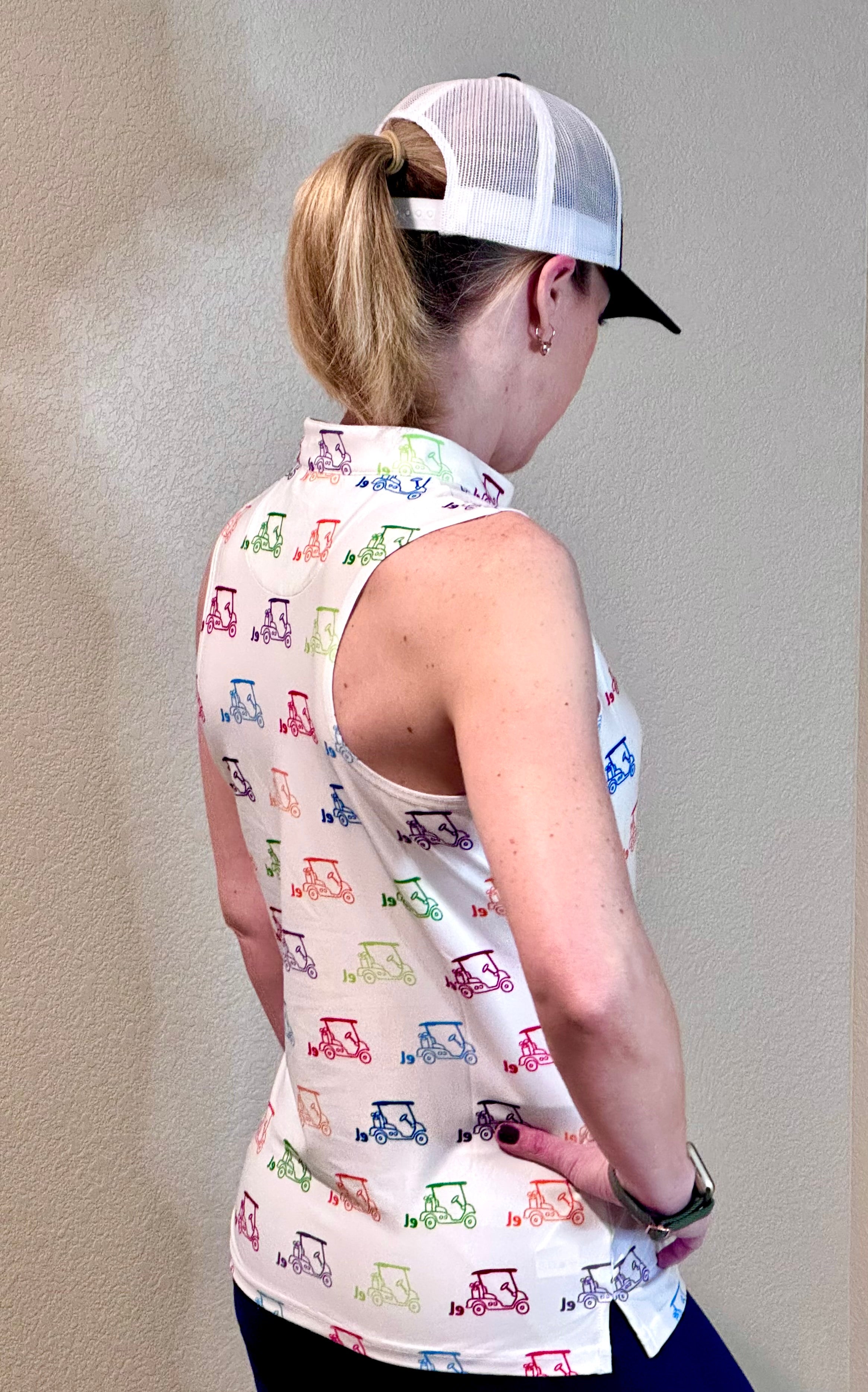 Cartel Golf's Women's Colorful Racerback Polo