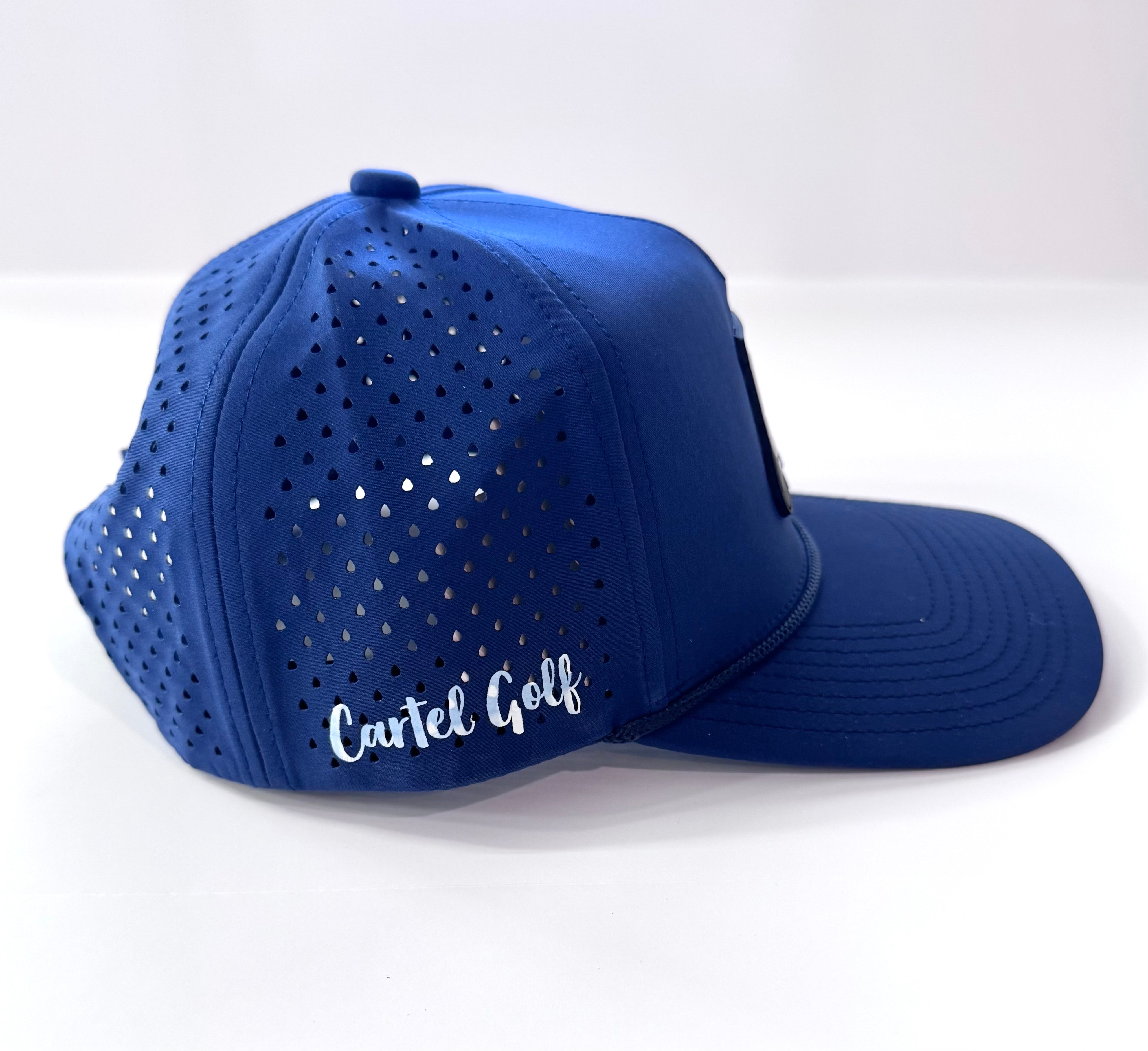 Navy Rope Hat w/Rubber Cart