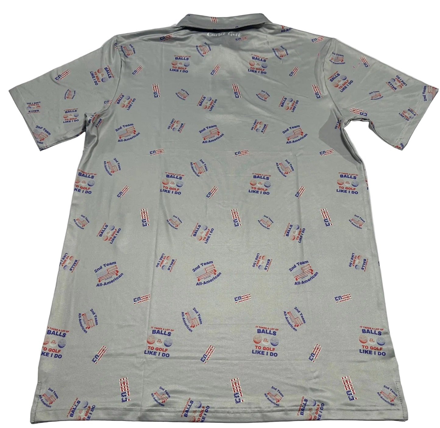 "Bad Golfer" Silver Polo