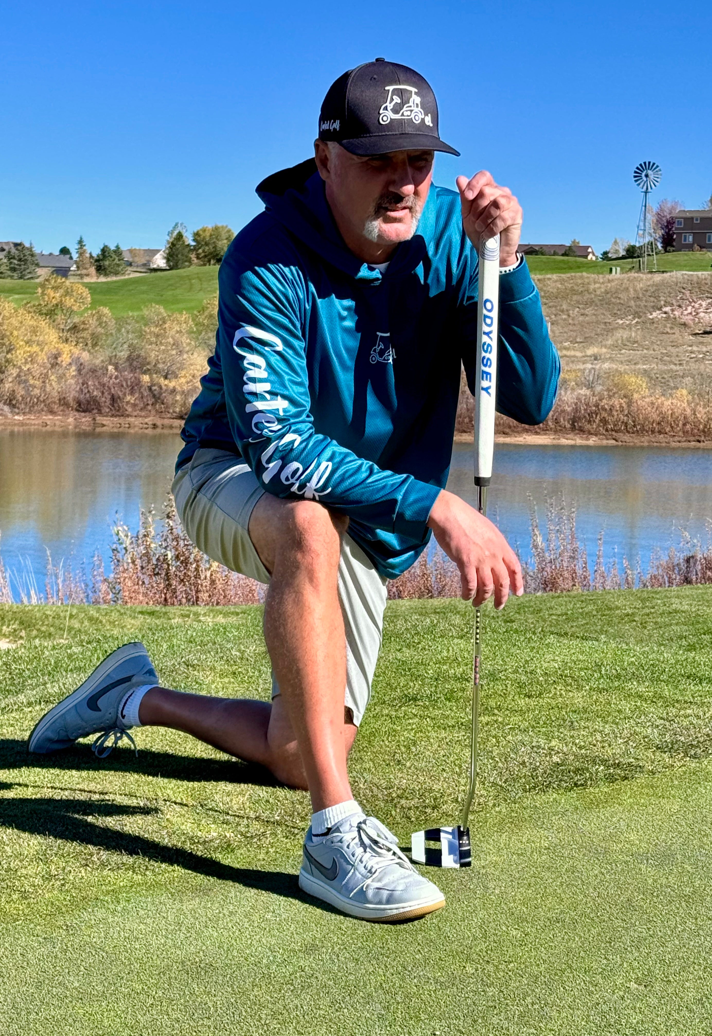 Lightweight Long Sleeve Hooded Shirt "Teal"