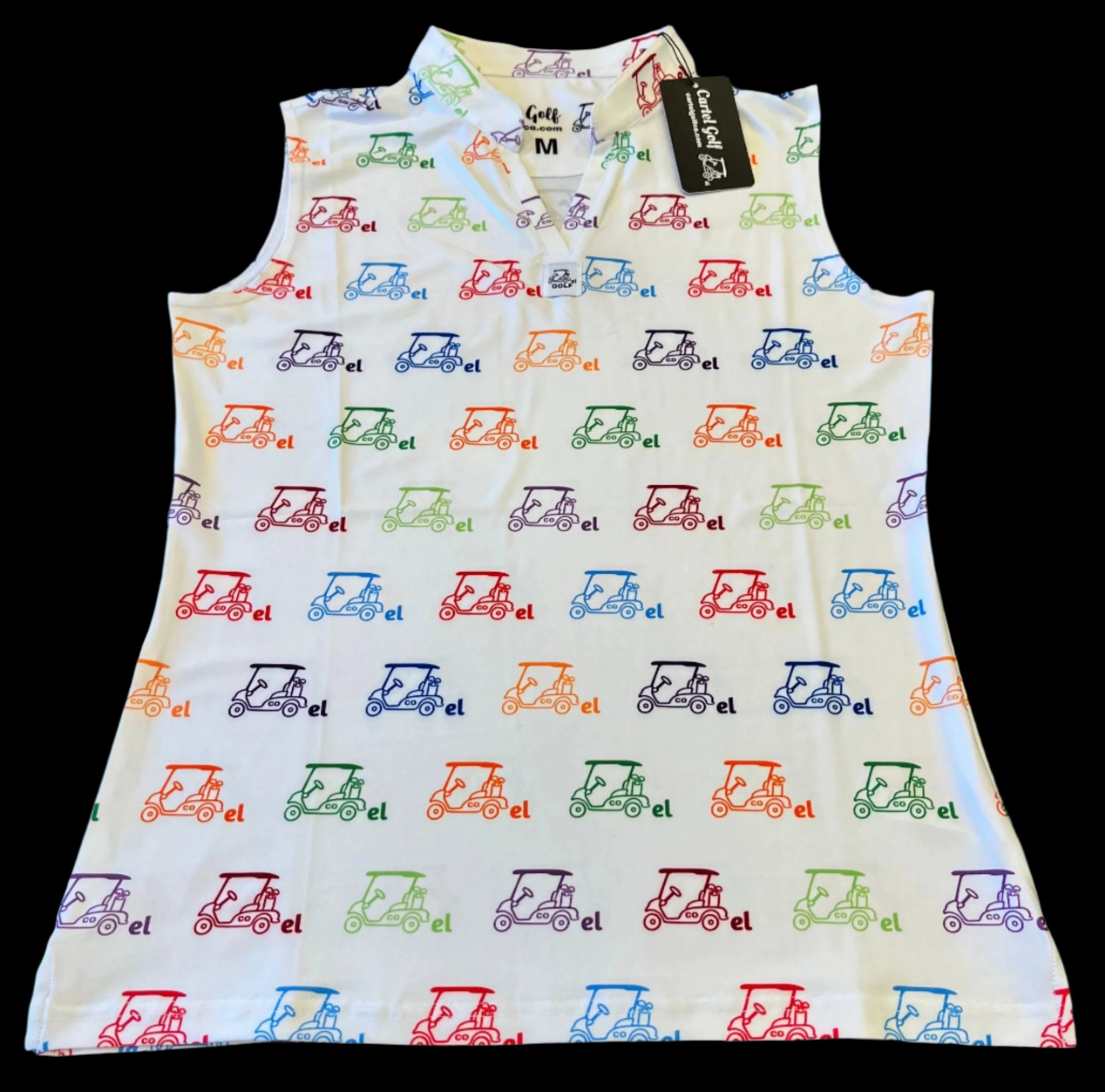 Cartel Golf's Women's Colorful Sleeveless Polo