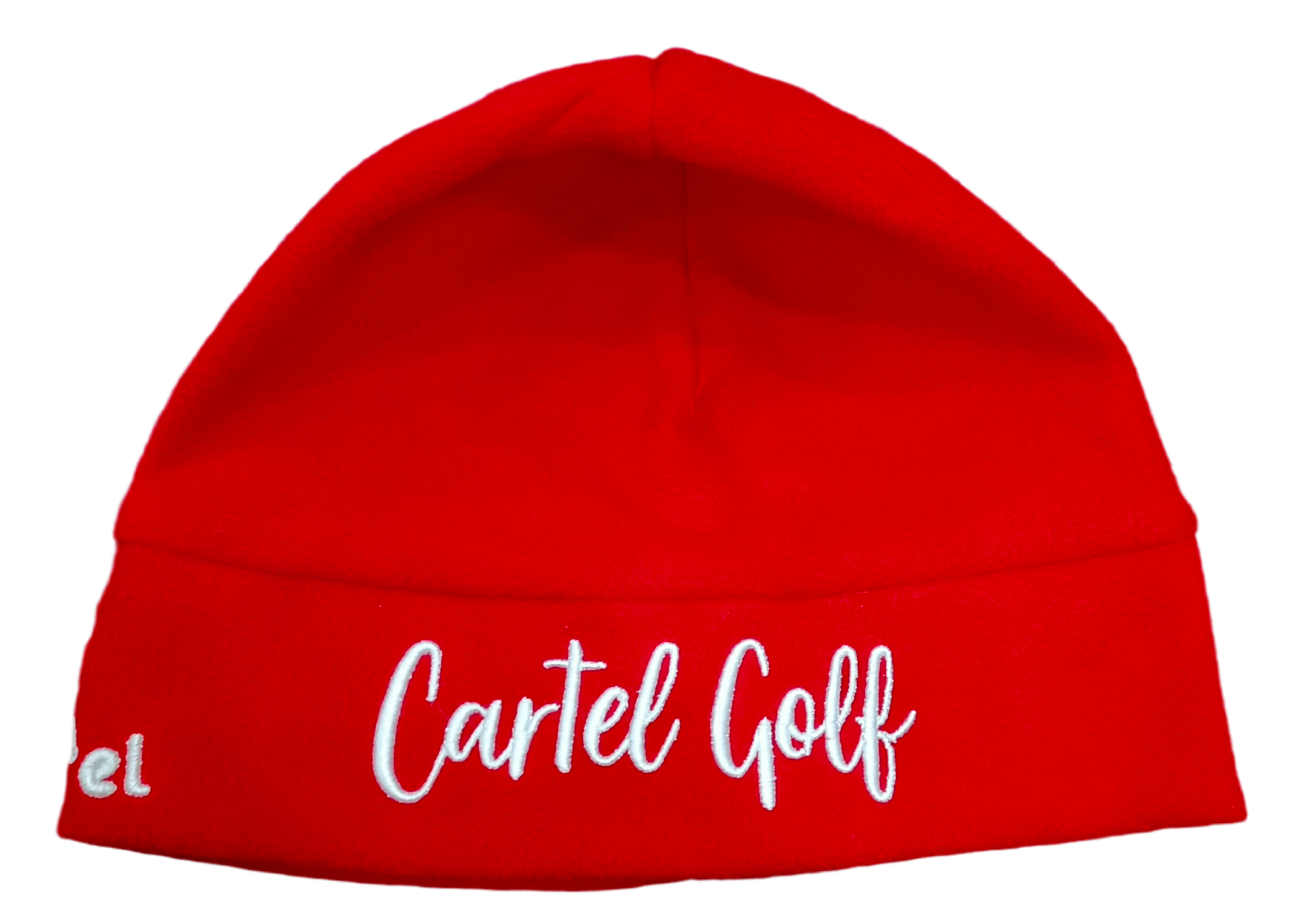 Red Fleece Beanie "Cartel Golf"