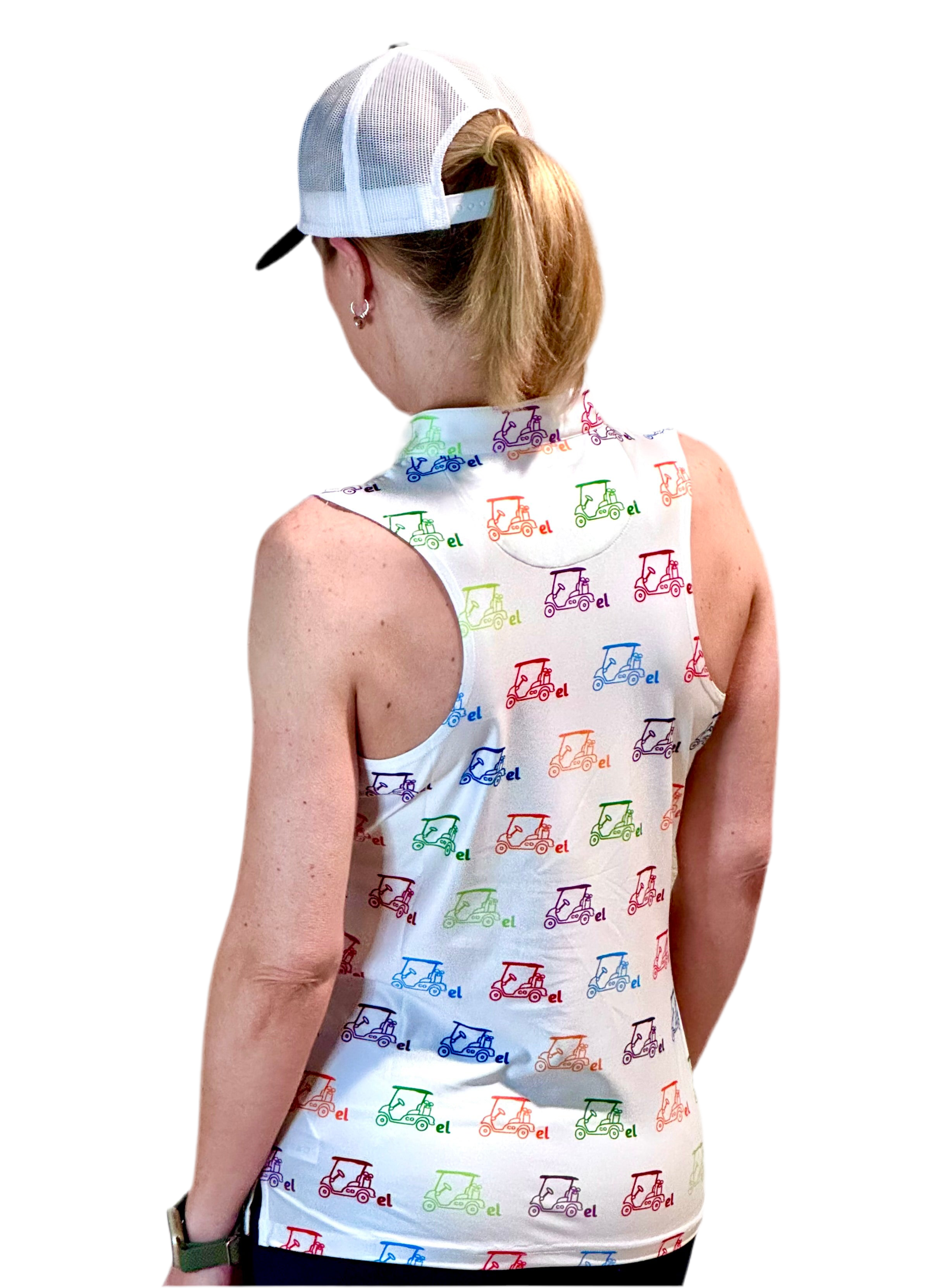 Cartel Golf's Women's Colorful Racerback Polo