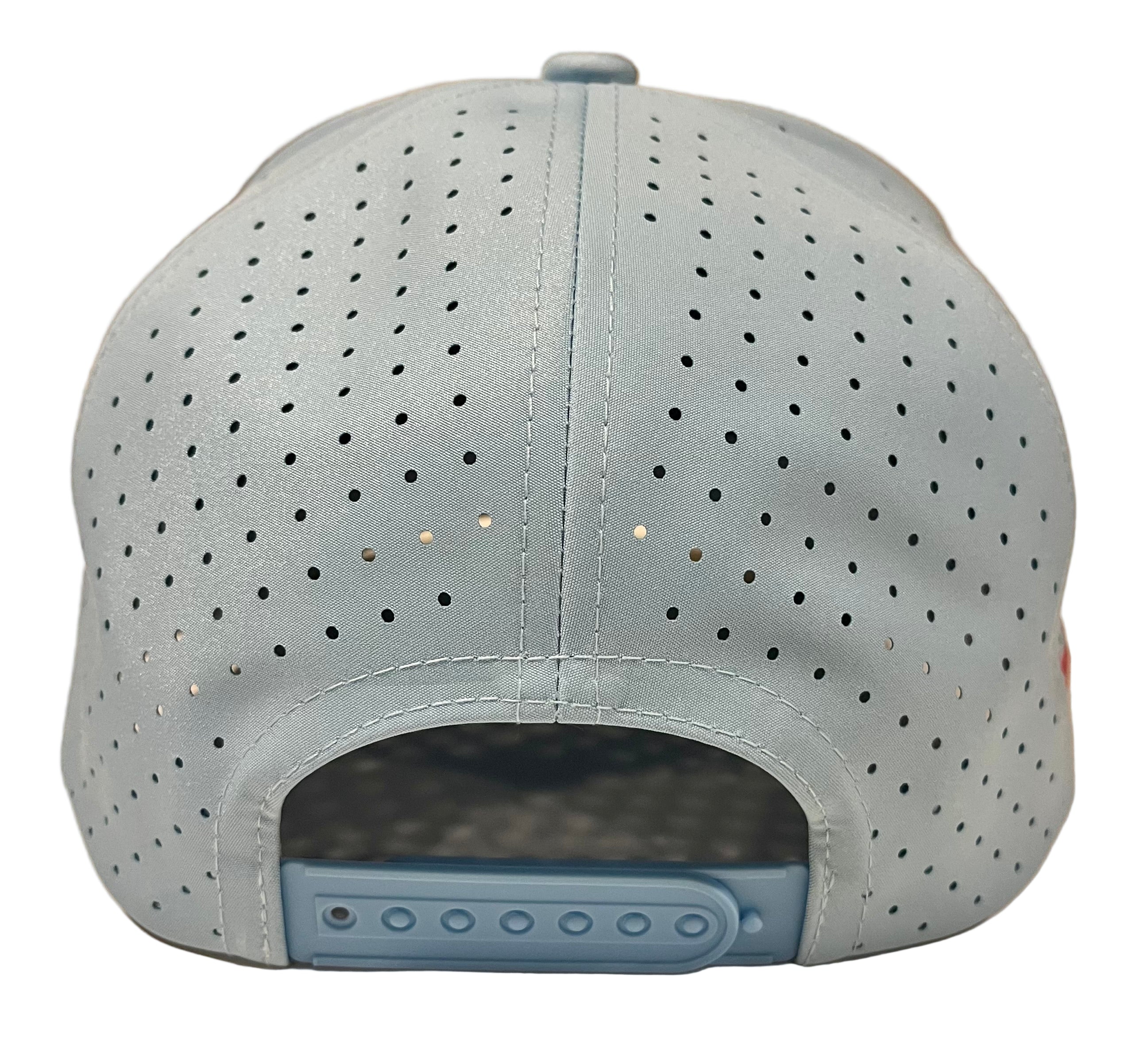 Baby Blue Rope Hat w/Rubber USA Themed Cart