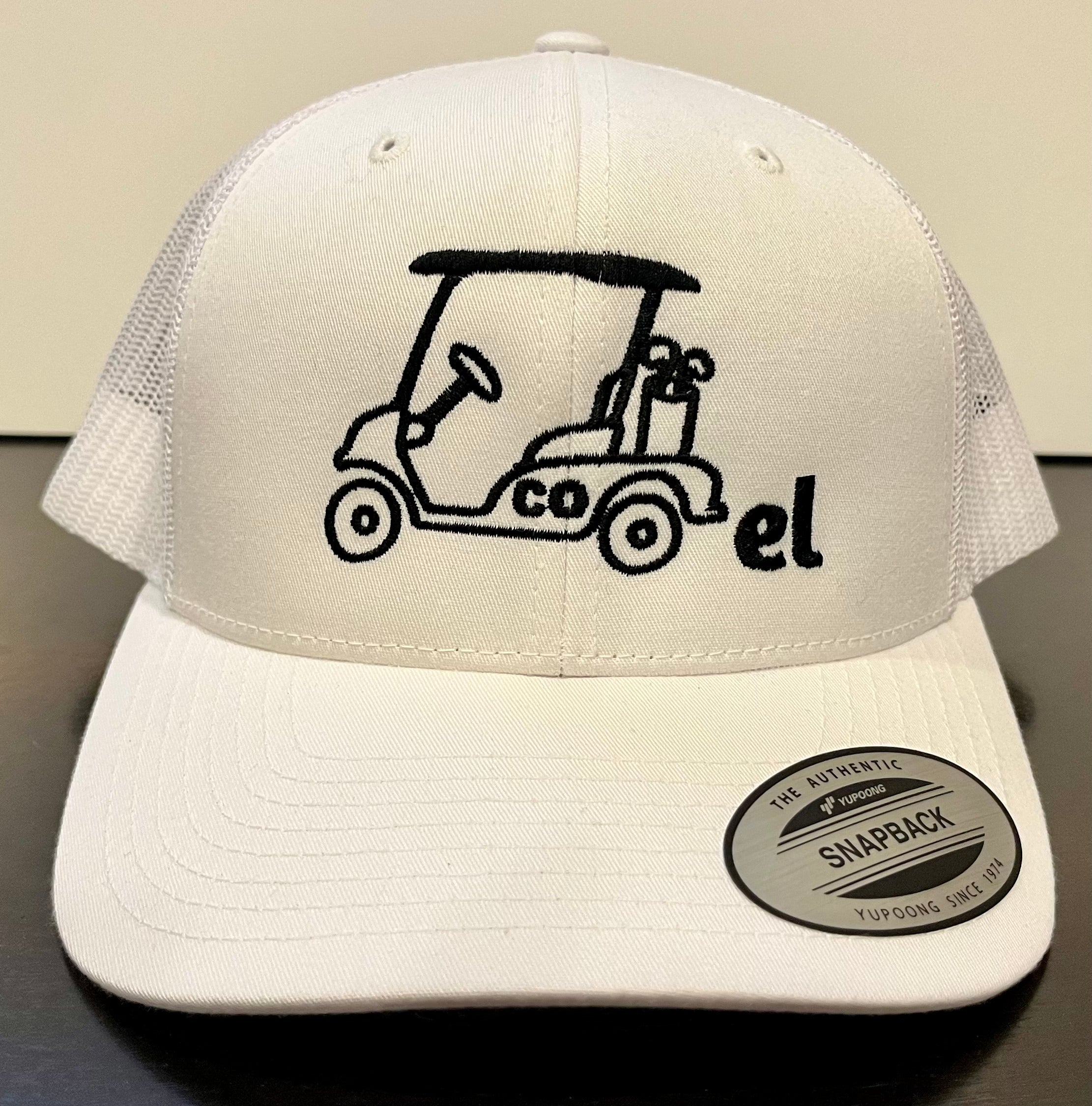 White Signature "Cartel Golf" Snapback Trucker Hat