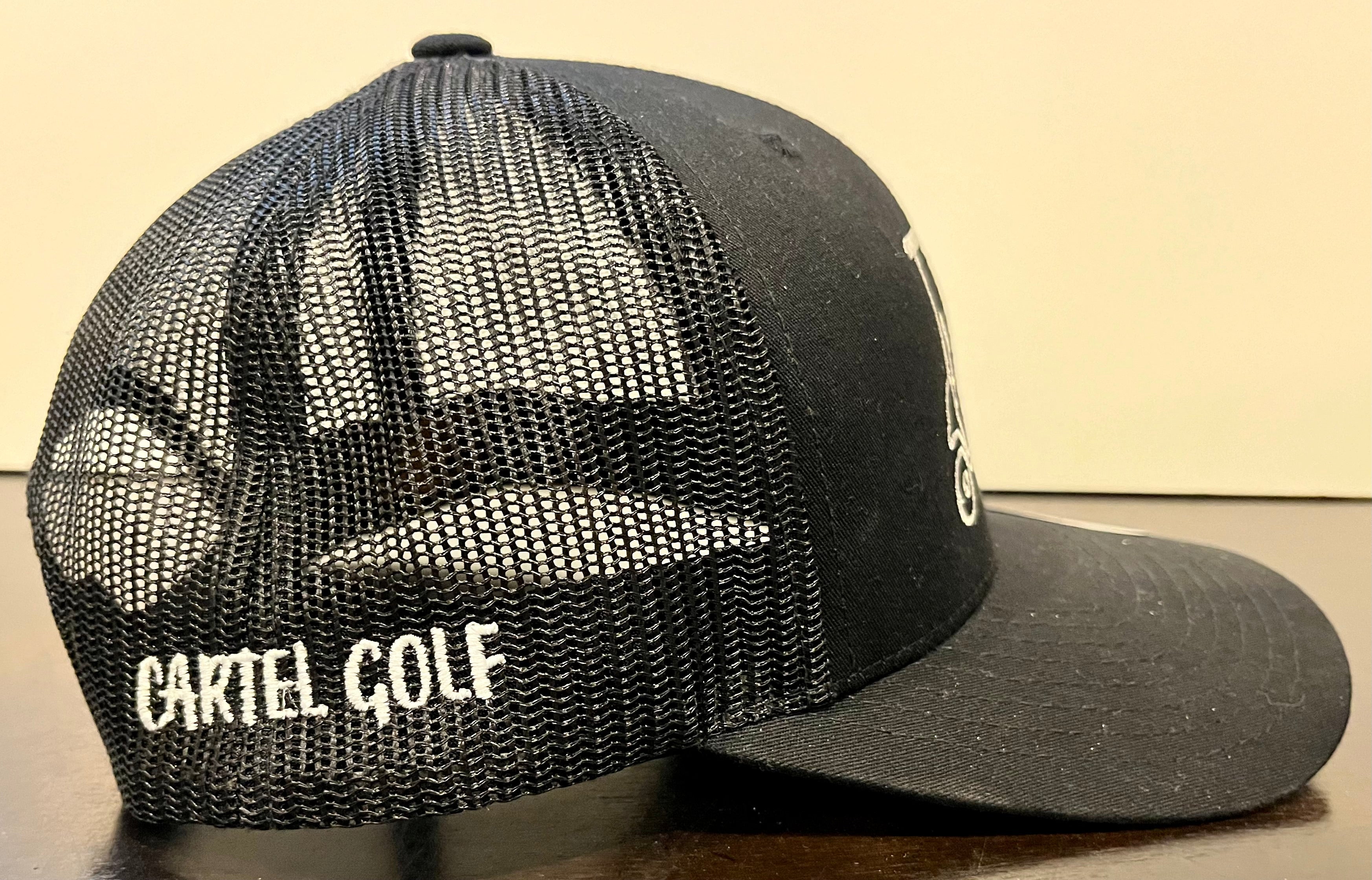 Black "Cartel Golf" Snapback Trucker Hat