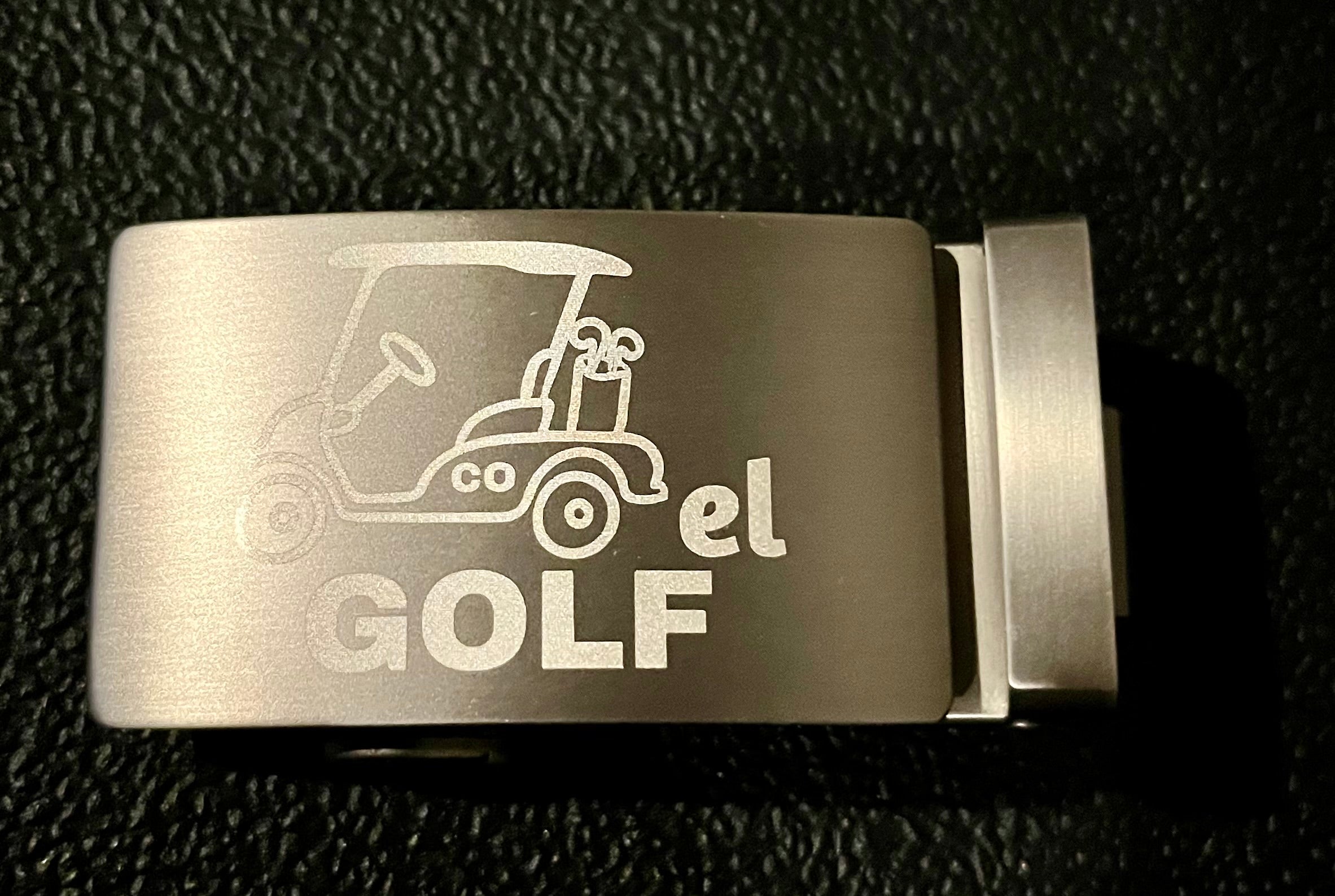 Adustable "Cartel Golf" Black Click Belt