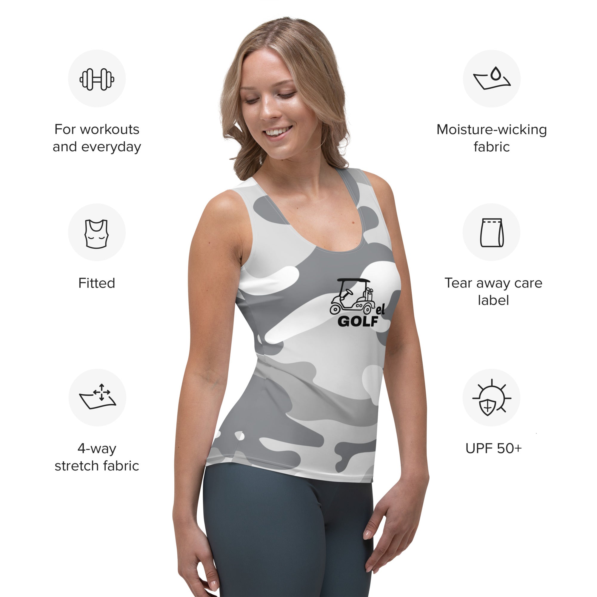 Women's Camo Tank Top "Cartel Golf"