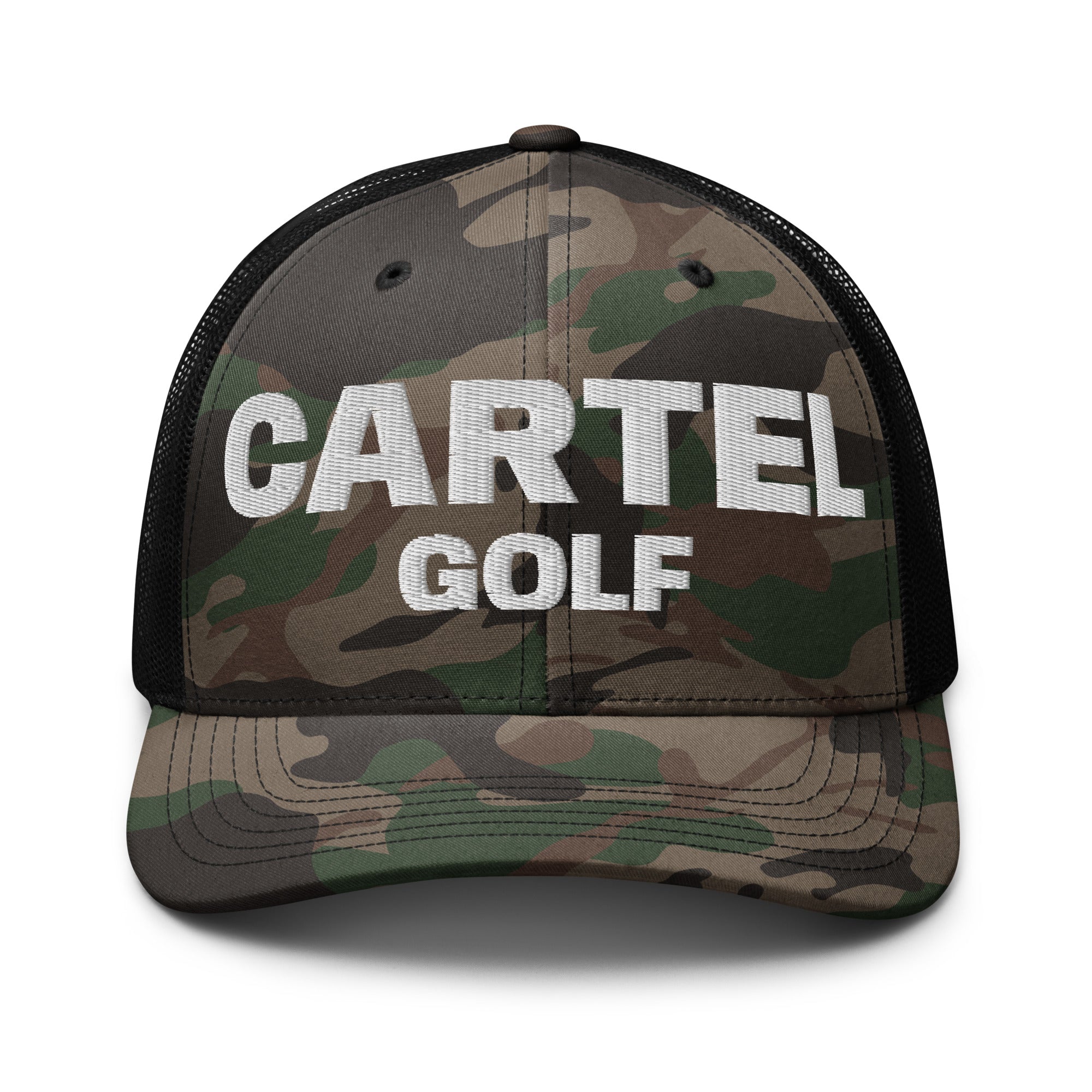 Camouflage trucker hat "Cartel Golf"