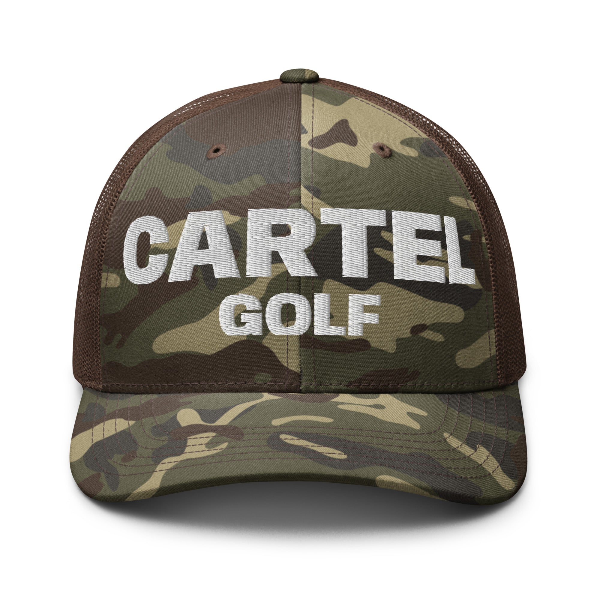 Camouflage trucker hat "Cartel Golf"