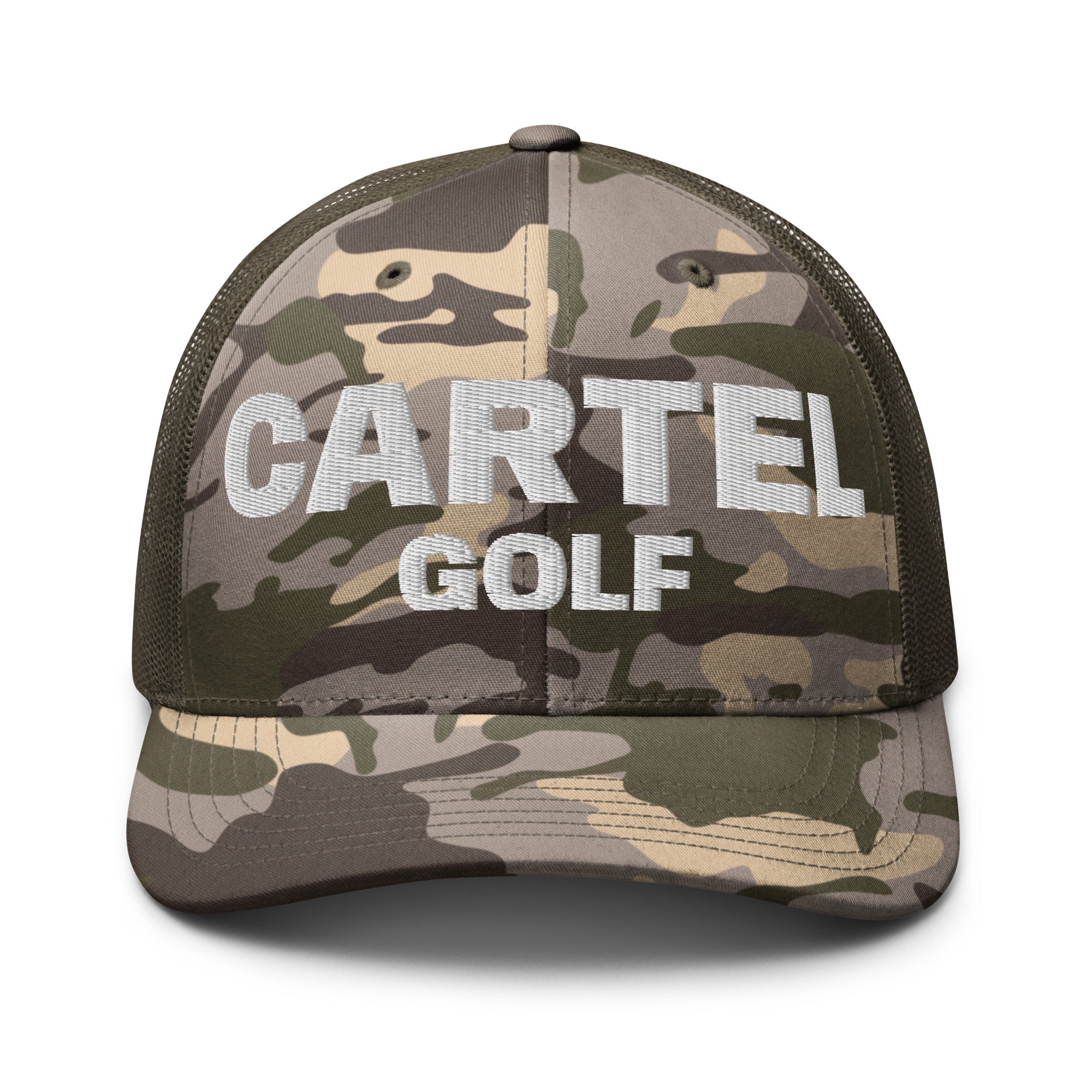 Camouflage trucker hat "Cartel Golf"