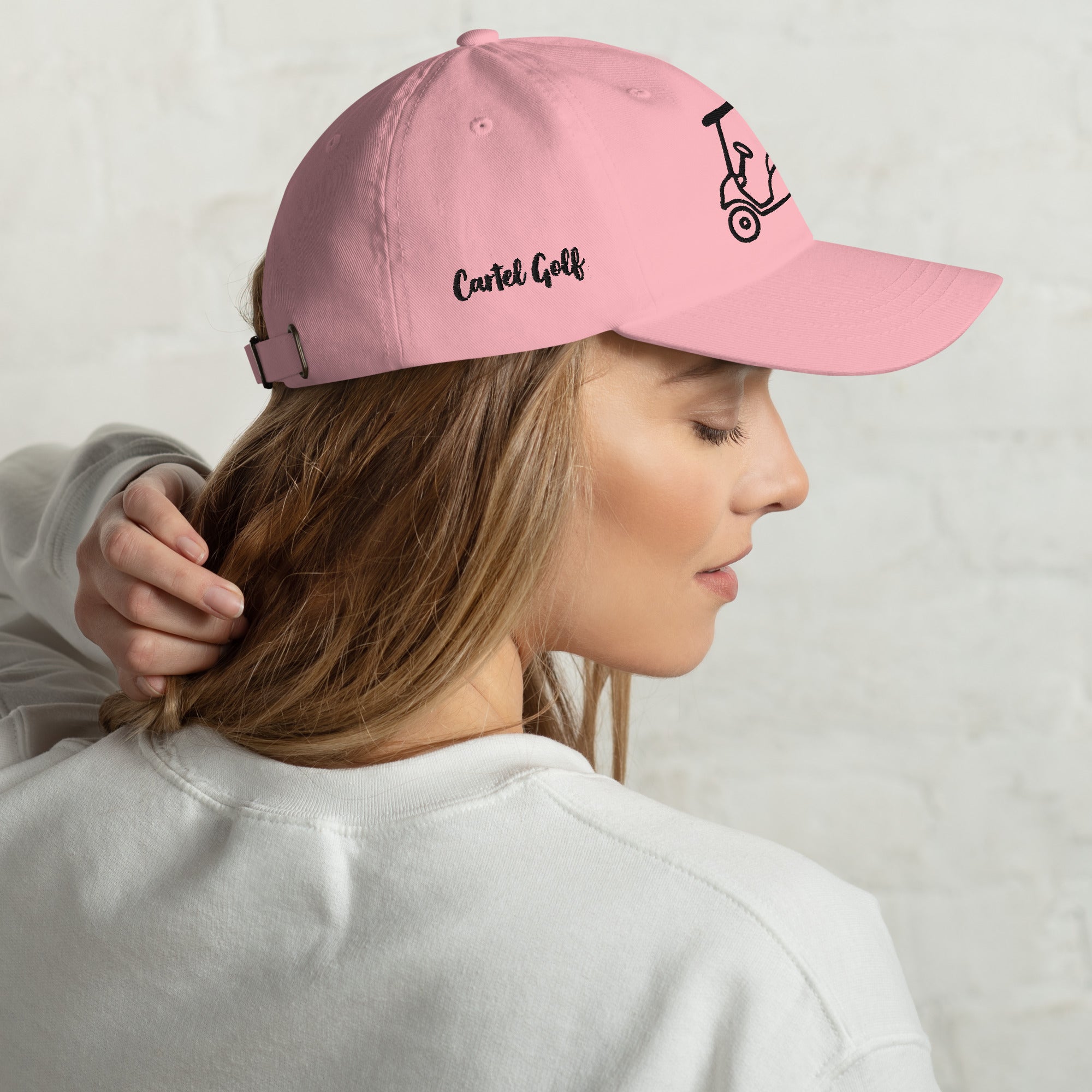 Dad hat "Breast Cancer Awarness"