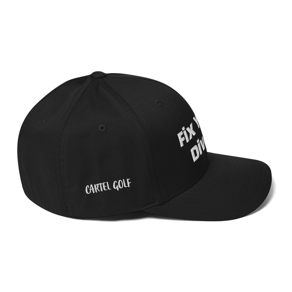 Structured Twill Cap "Fix your Divot!"