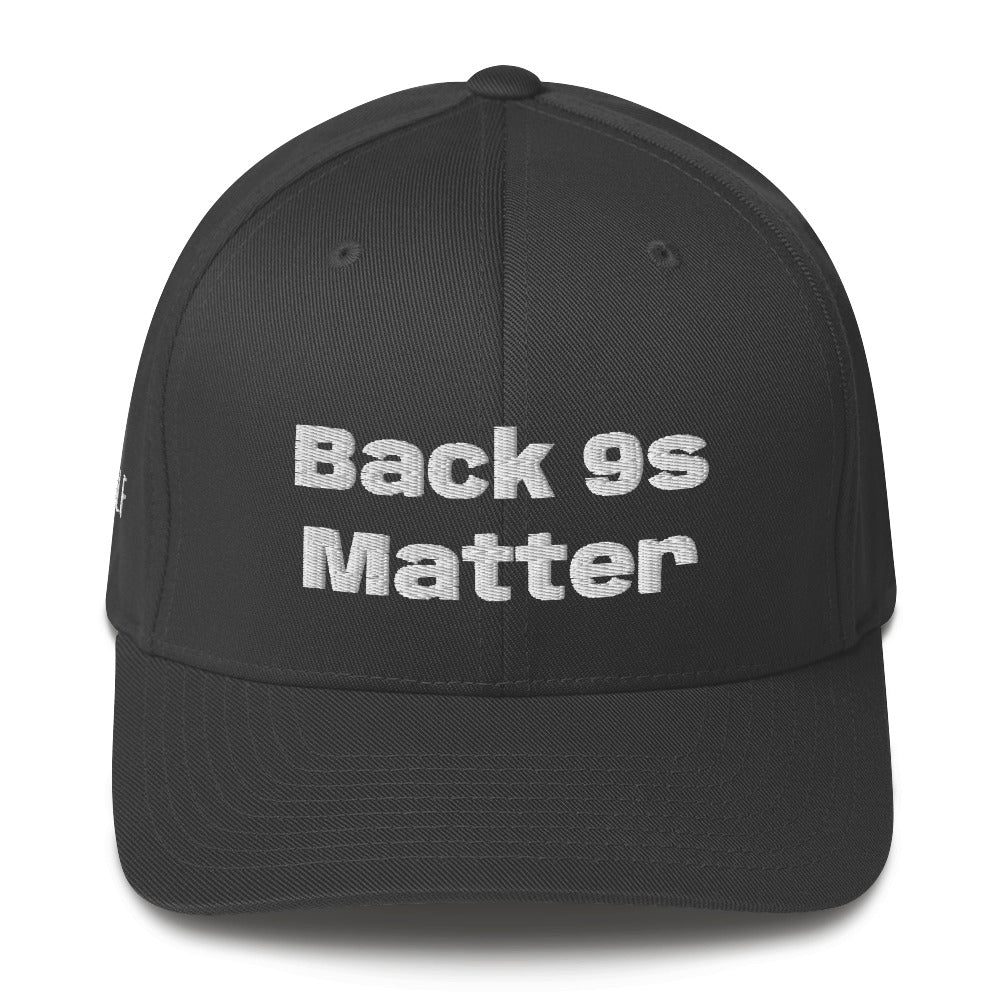 Structured Twill Cap "Back 9s Matter"